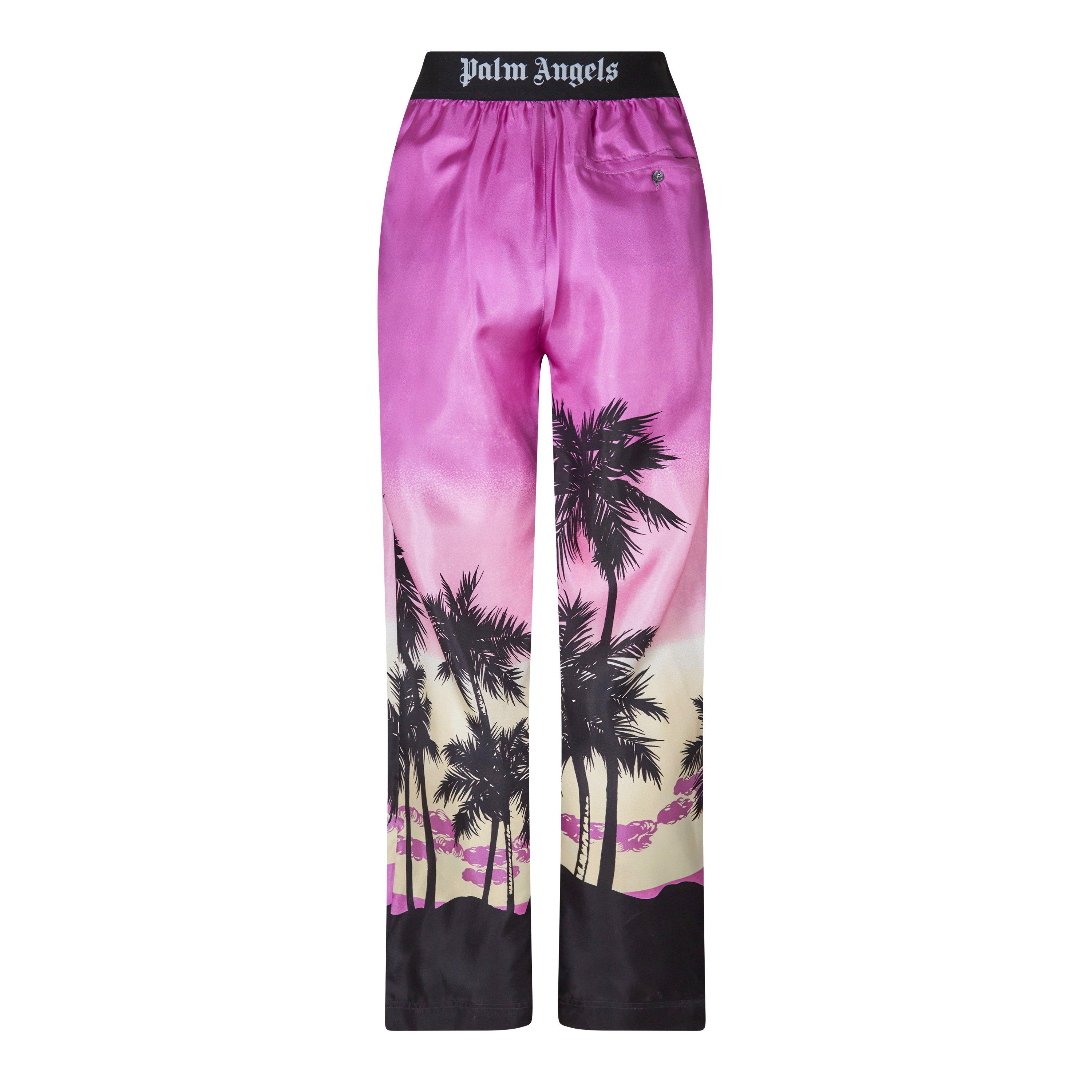 Prpl/Wht 3701 - Palm Angels - Sunset Pyjama Trousers - 5
