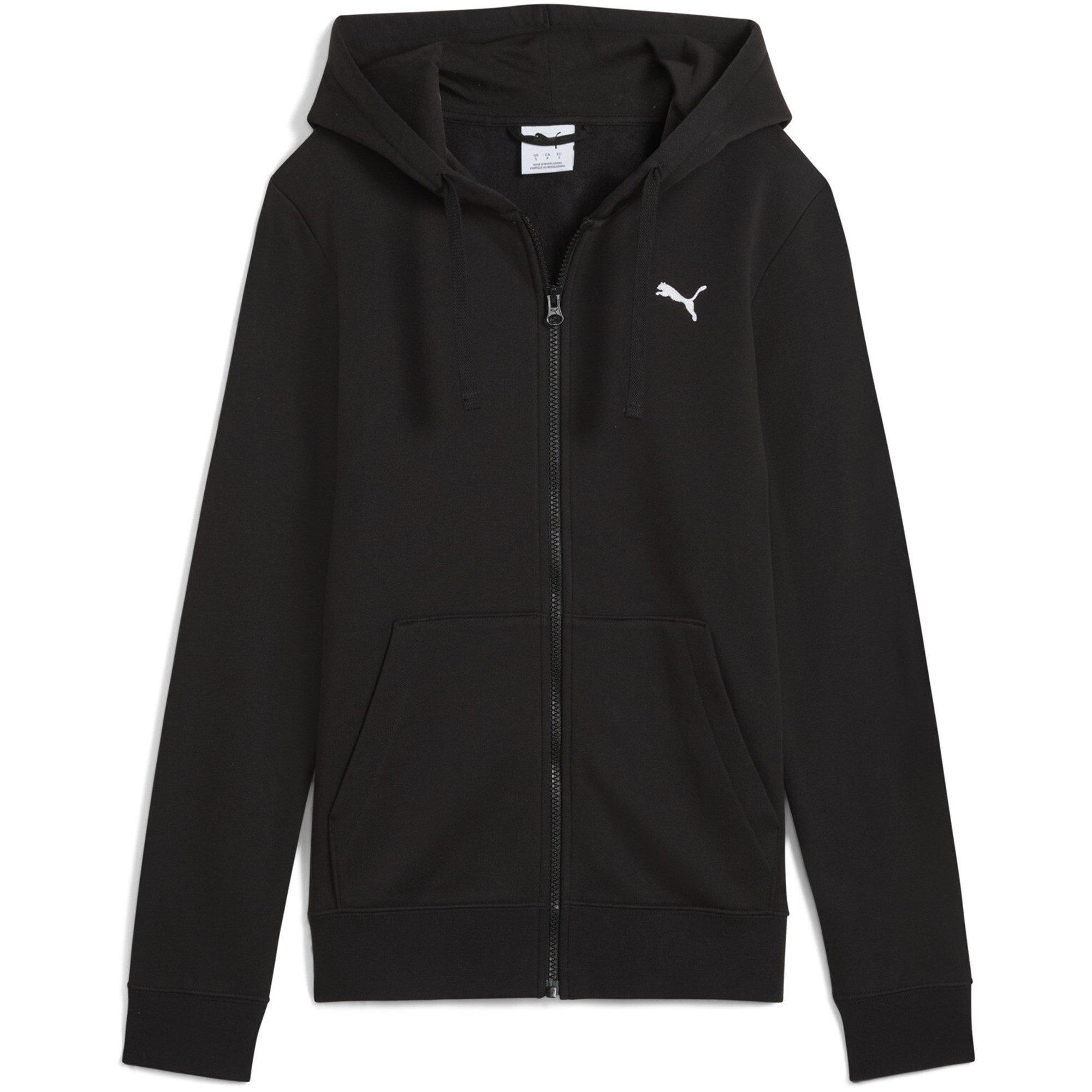 Puma Women's Single Cat Full-Zip Hoodie - Black - 16 (XL)