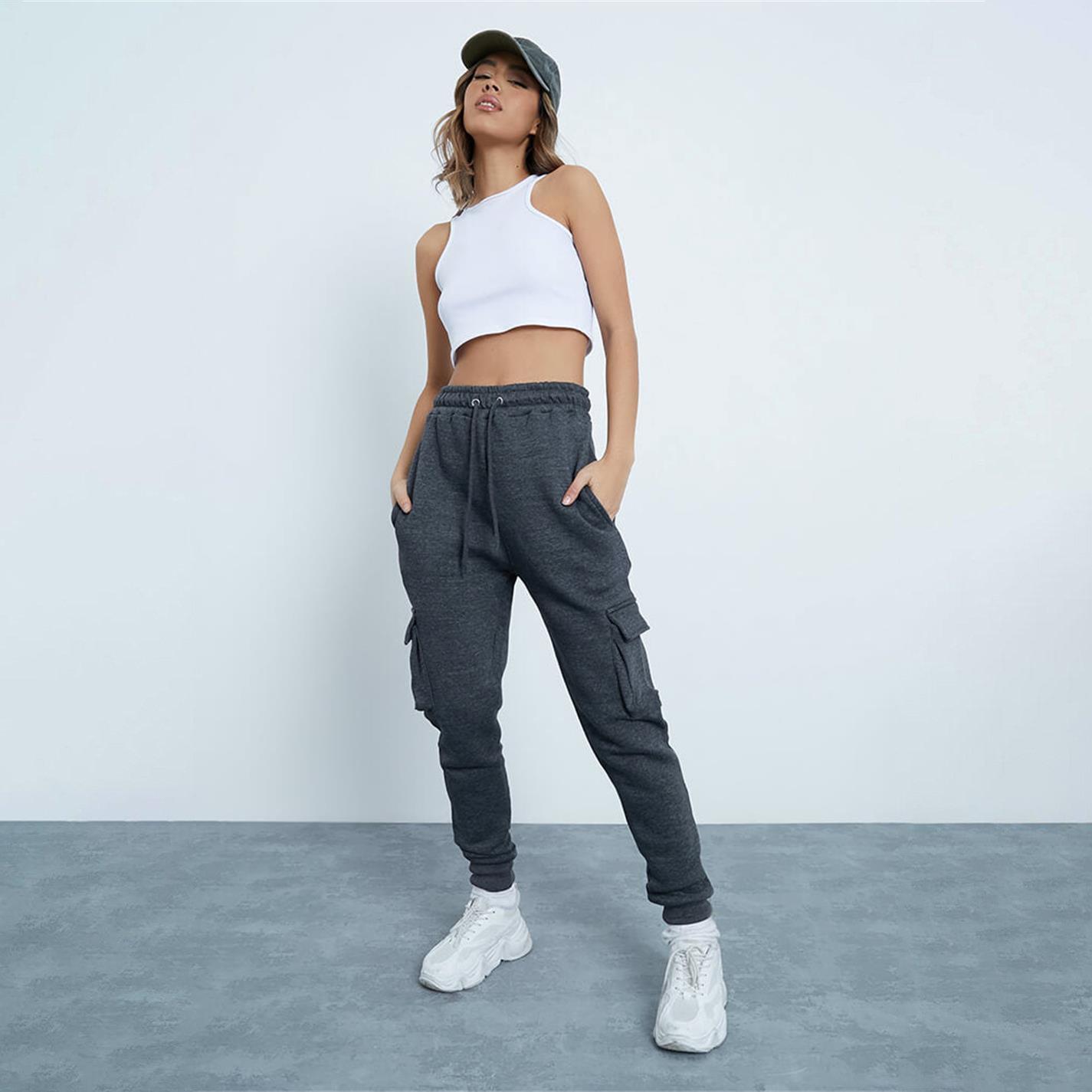 Grey - I Saw It First - ISAWITFIRST Utility Joggers - 1