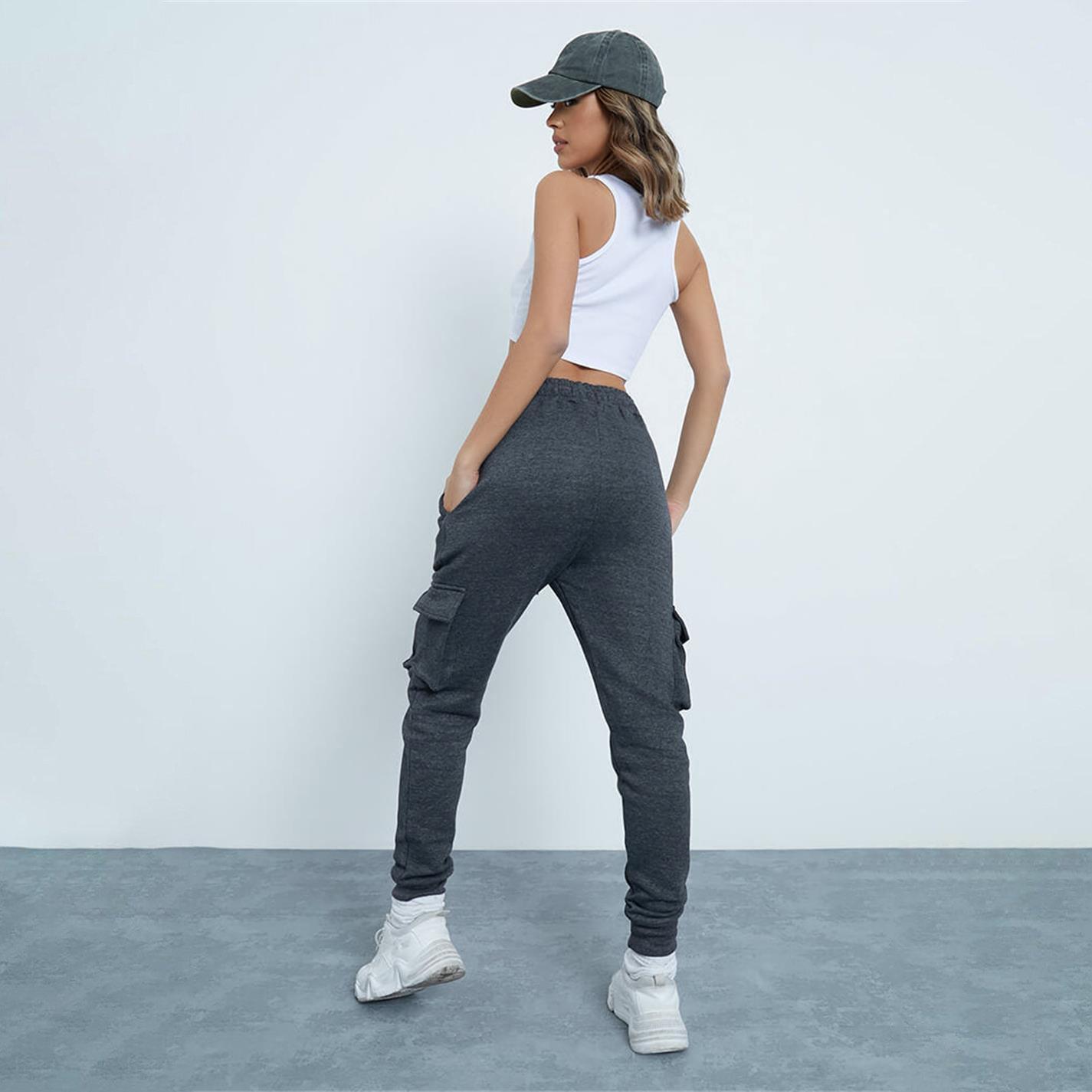 Grey - I Saw It First - ISAWITFIRST Utility Joggers - 4