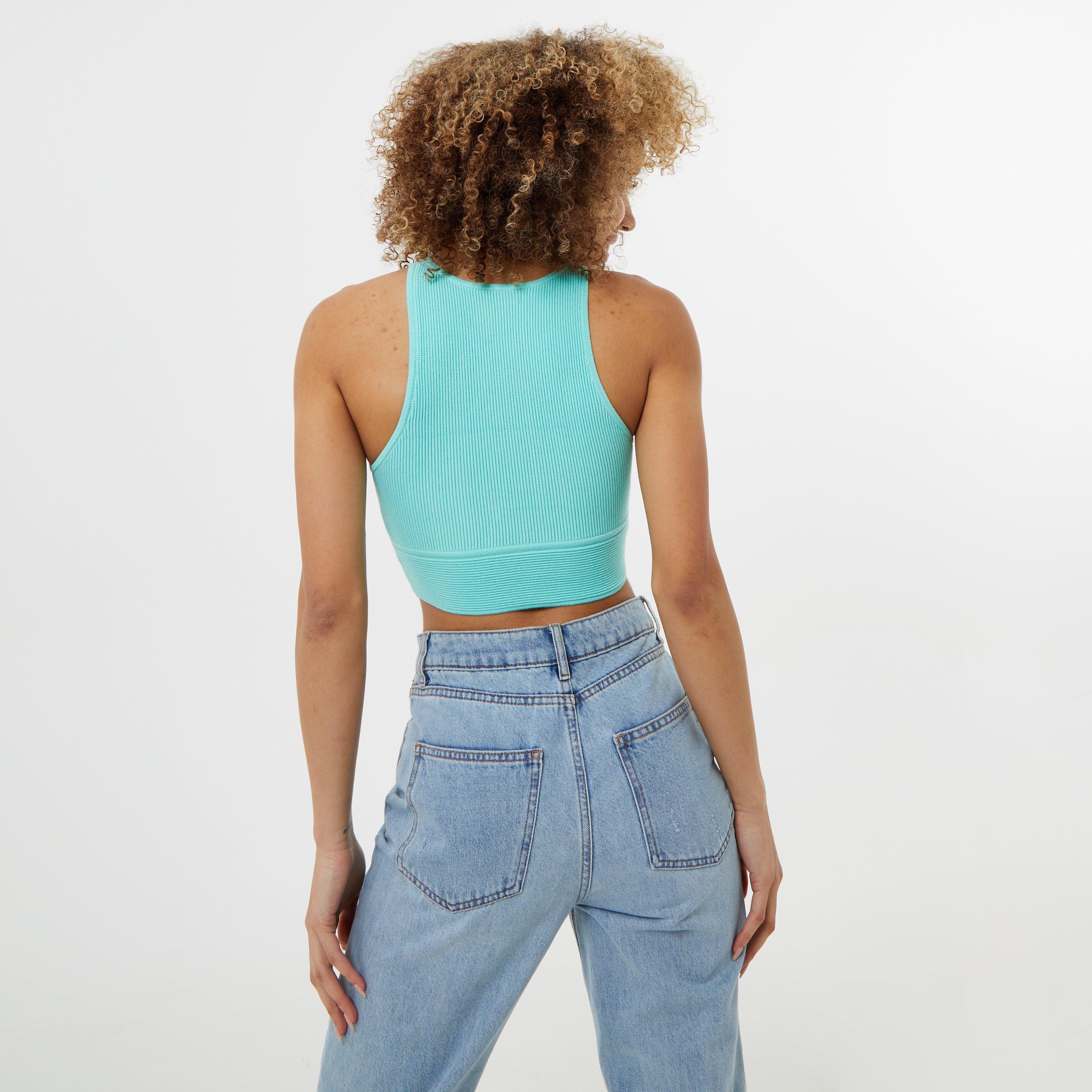 Menthe - Jack Wills - Ribbed High Neck Top - 2