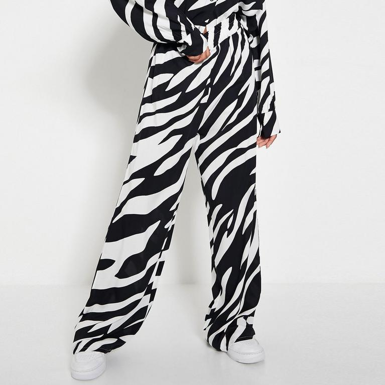 Tall Double Wrap Skater Dress - I Saw It First - ISAWITFIRST Zebra Print Wide Leg Trousers Co-Ord - 4