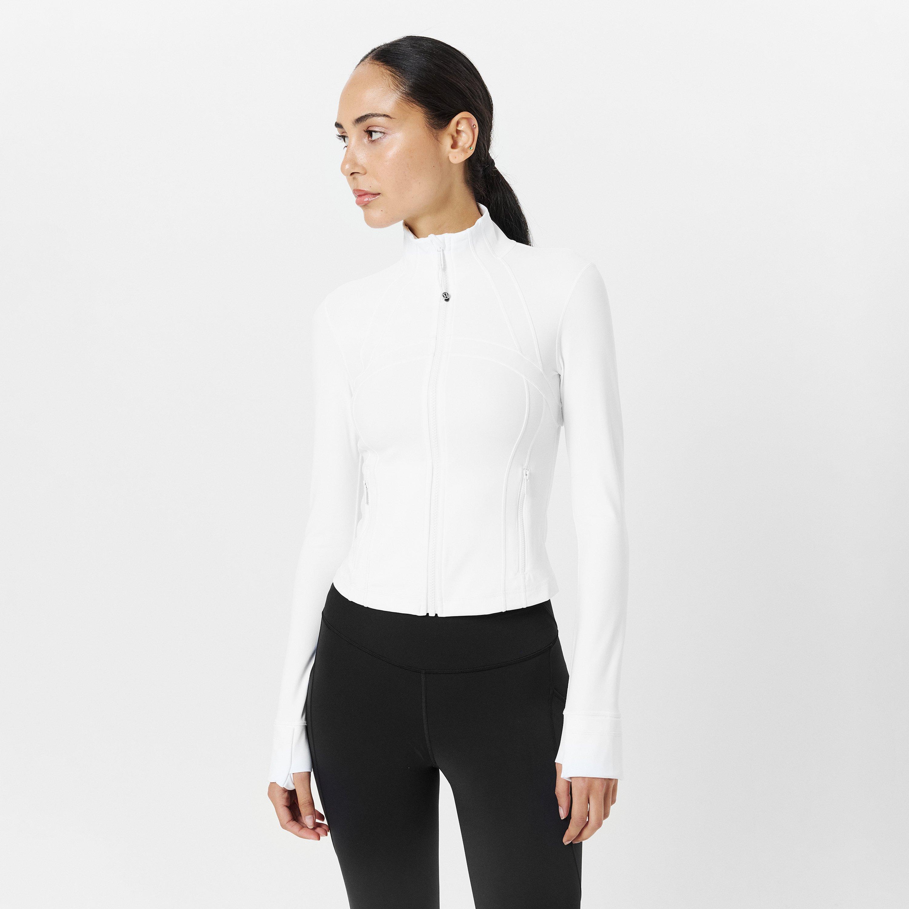 White - Lululemon - Women'S Nulu Nylon Defined Cropped Jacket - 3