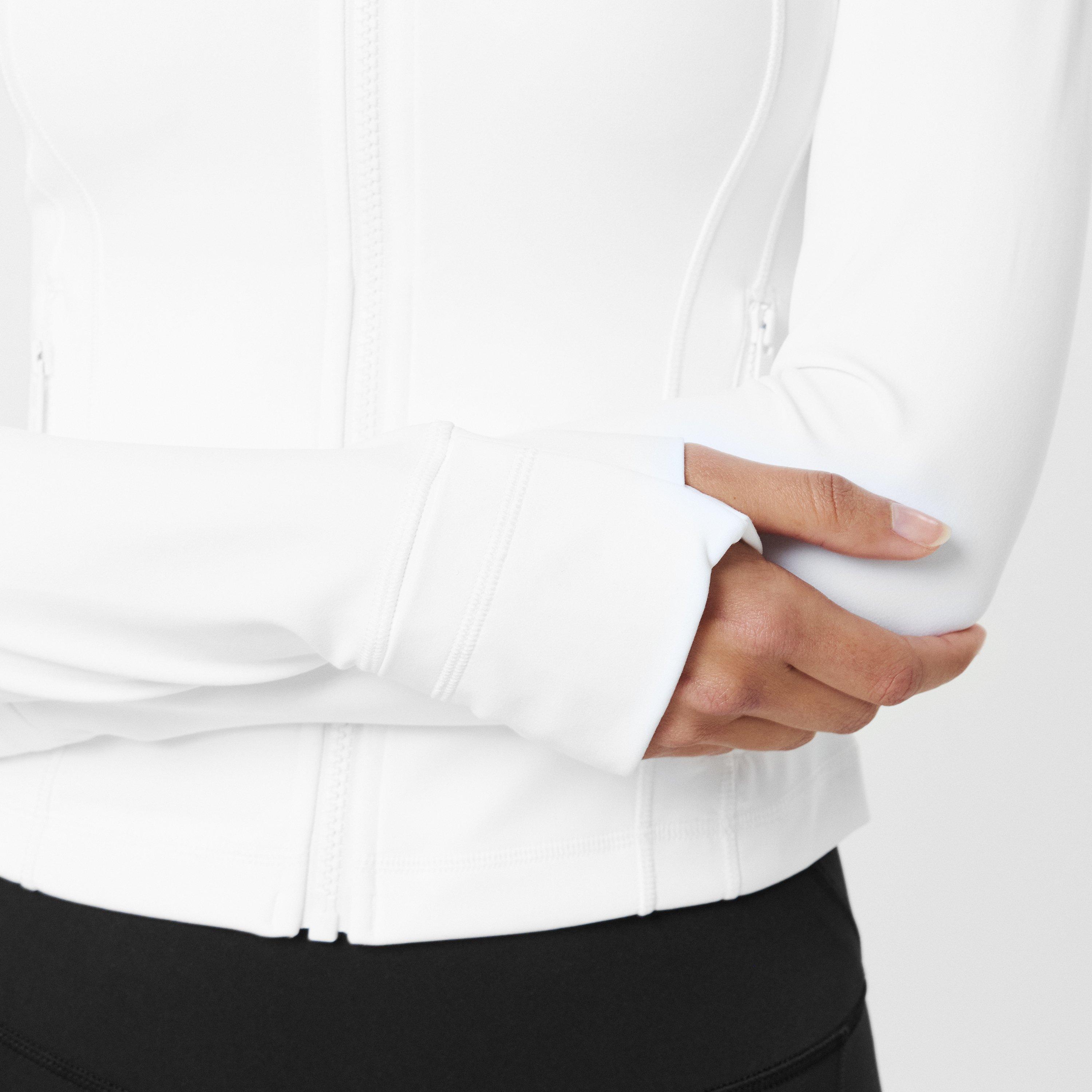 White - Lululemon - Women'S Nulu Nylon Defined Cropped Jacket - 5