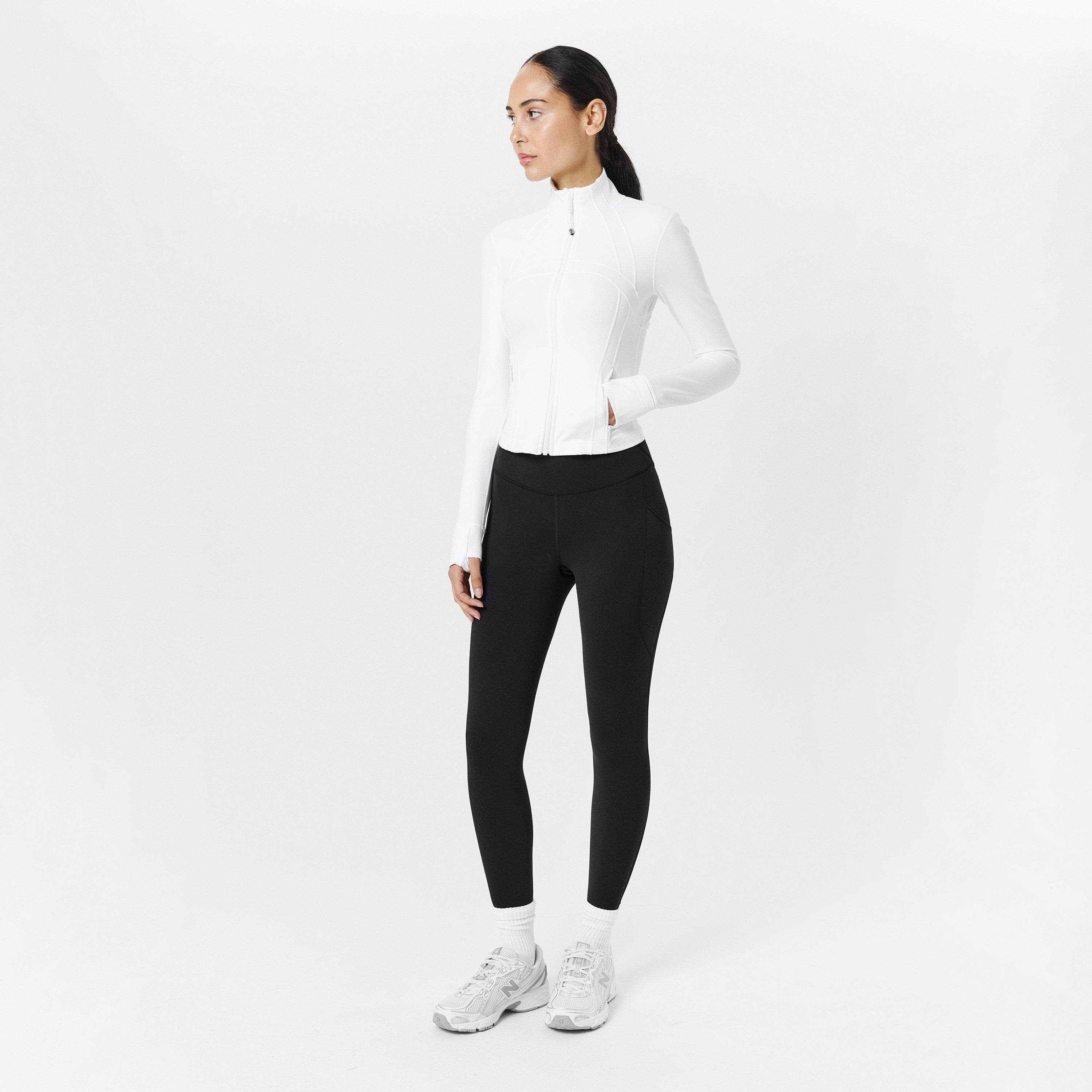 White - Lululemon - Women'S Nulu Nylon Defined Cropped Jacket - 6
