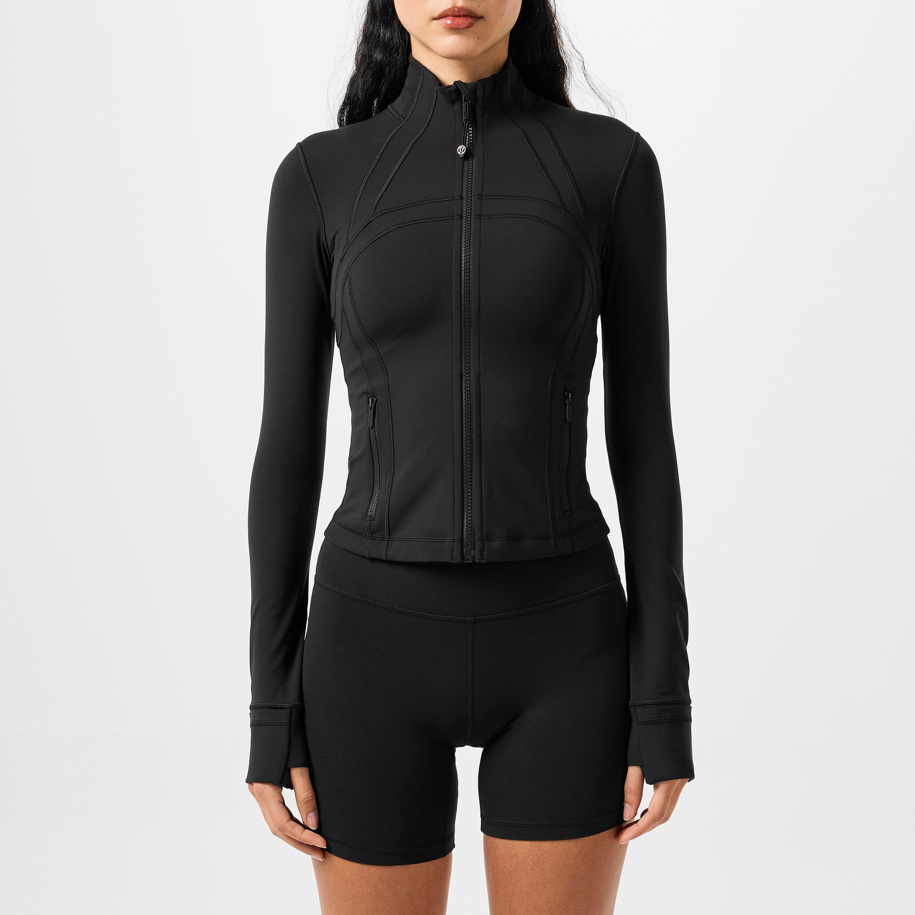 LULULEMON ブラック サイクルジャケット フルジップ Lululemon Women'S Nulu Nylon Defined Cropped Jacket | Flannels