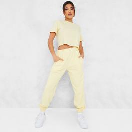 I Saw It First ISAWITFIRST Crop T Shirt and Joggers Co Ord Set