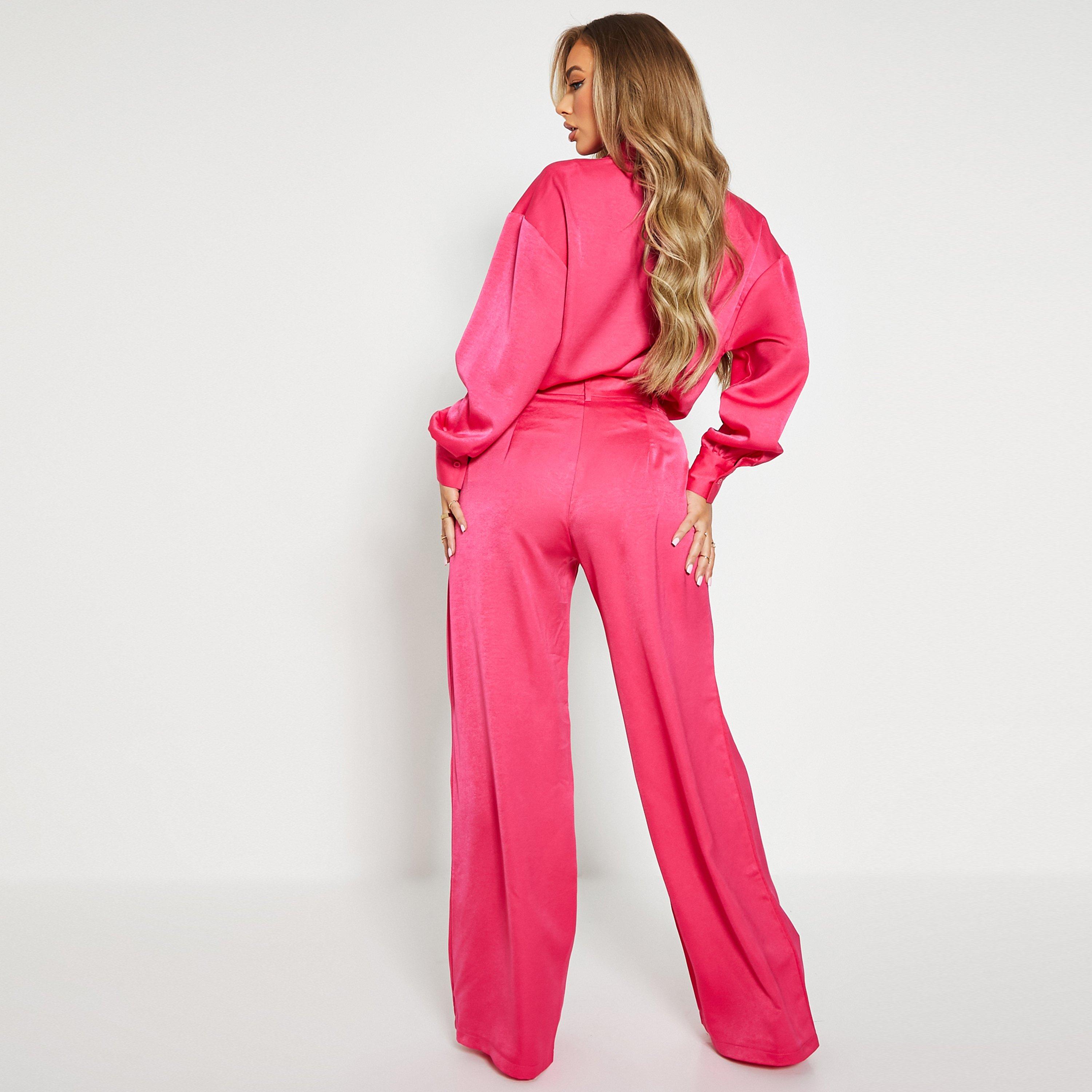Heißes Pink - I Saw It First - Wide Leg Tailored Trousers - 3