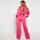 Rose vif - I Saw It First - ISAWITFIRST Wide Leg Tailored Trousers - 3
