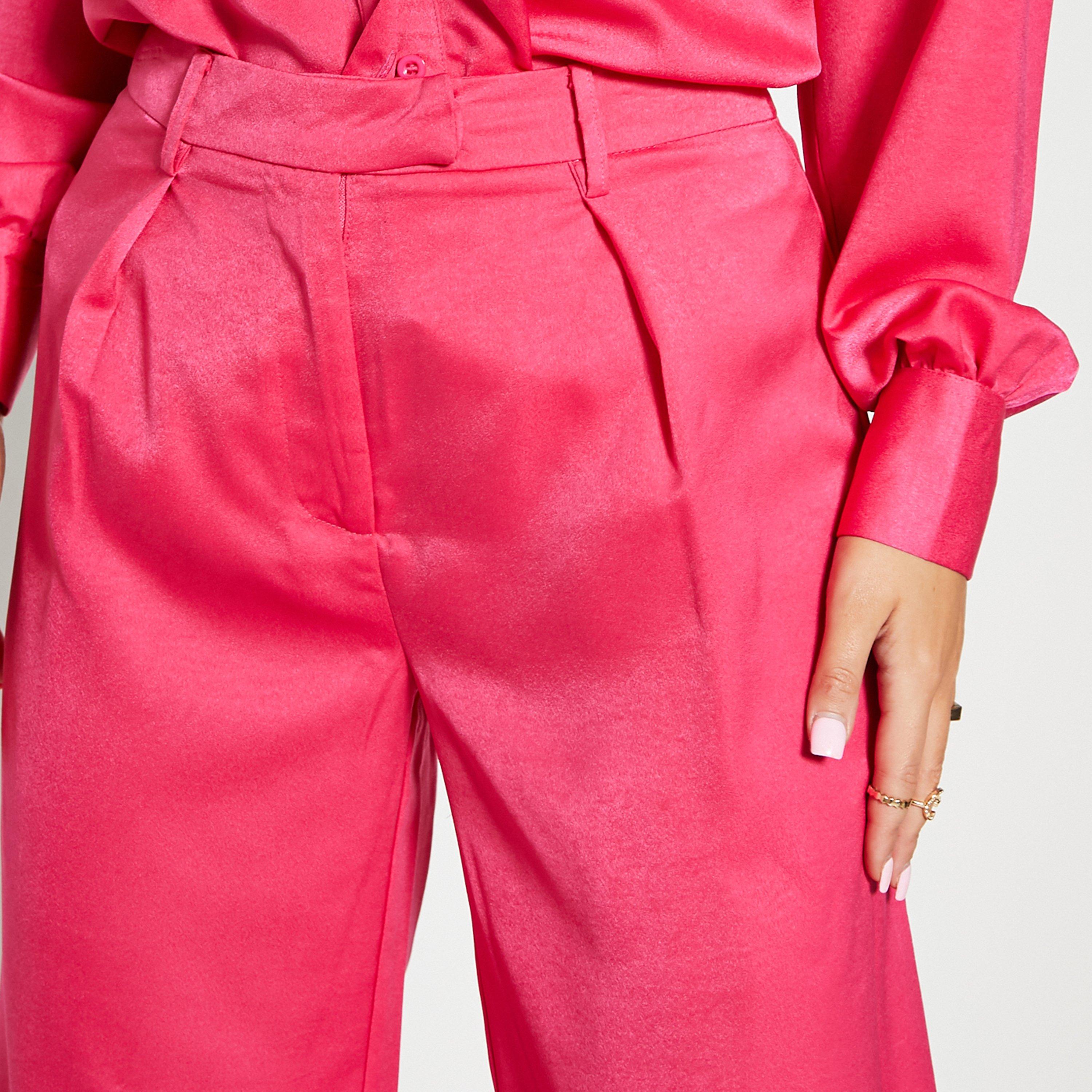 Heißes Pink - I Saw It First - Wide Leg Tailored Trousers - 5
