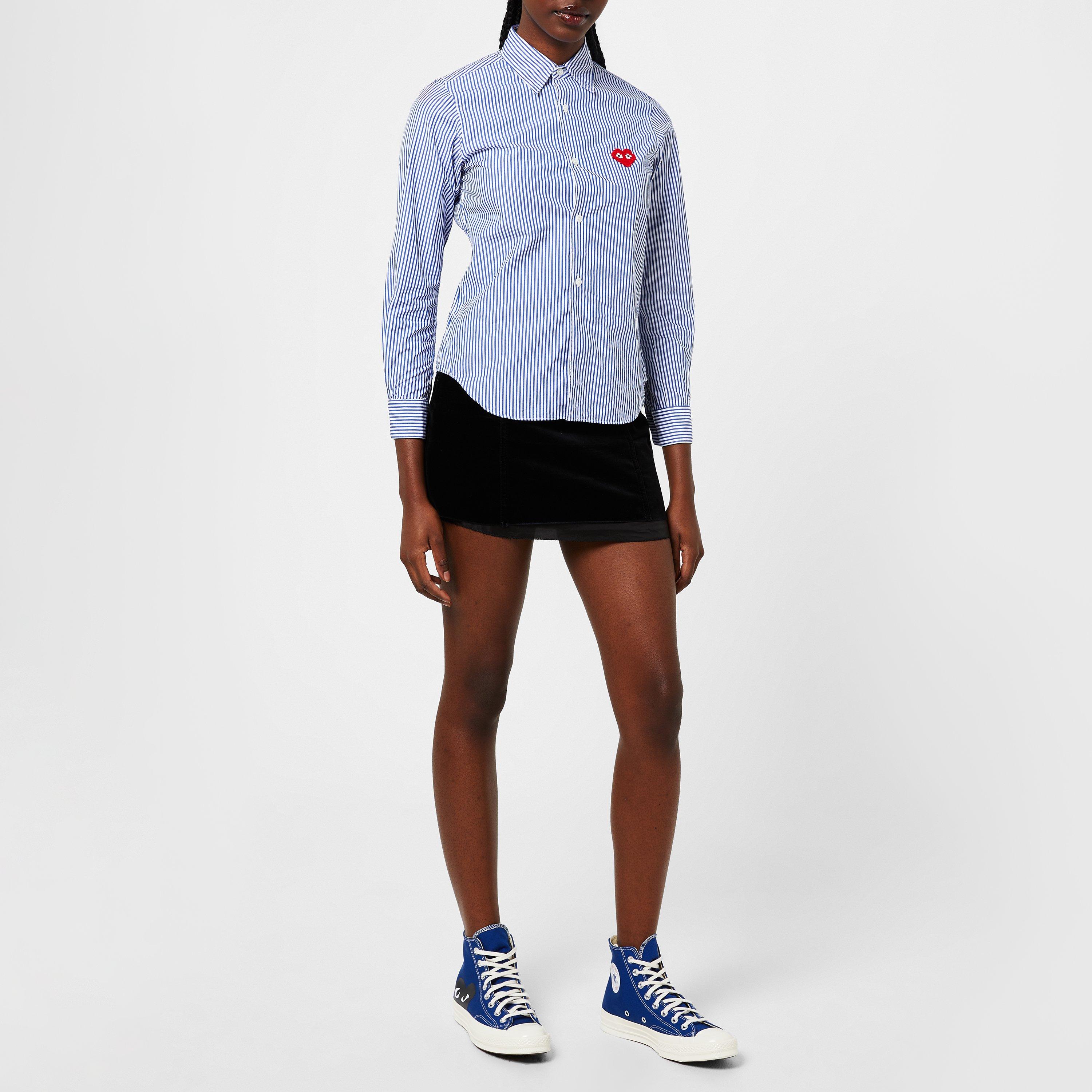 Stripe 1 - Comme des Garcons PLAY - Striped Oxford Shirt - 4