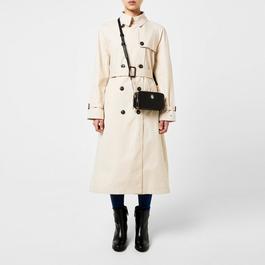 Tommy Hilfiger Peached Cotton Long Trench Coat