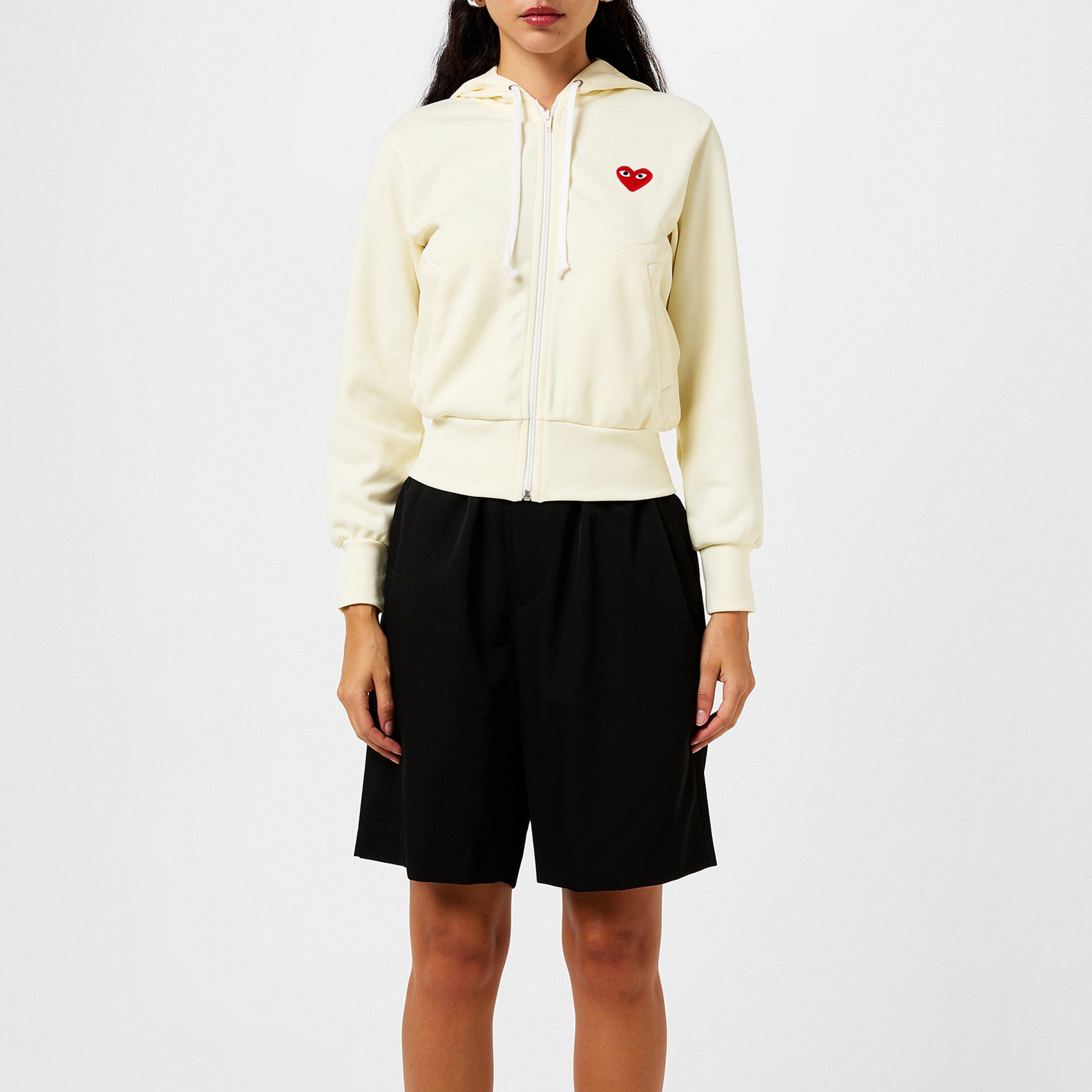 Ivory 3 - Comme des Garcons PLAY - Heart Hoodie - 1