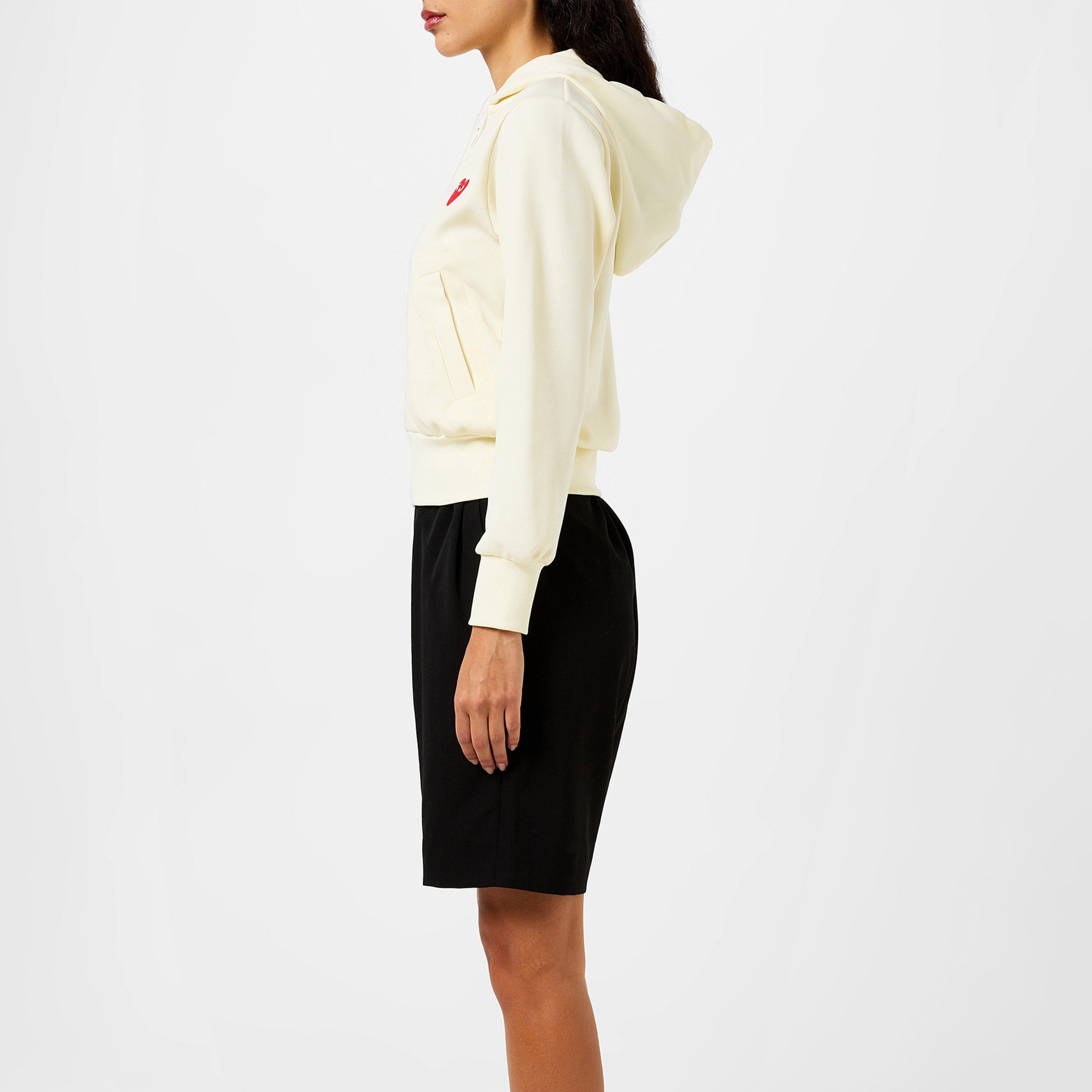 Ivory 3 - Comme des Garcons PLAY - Heart Hoodie - 2