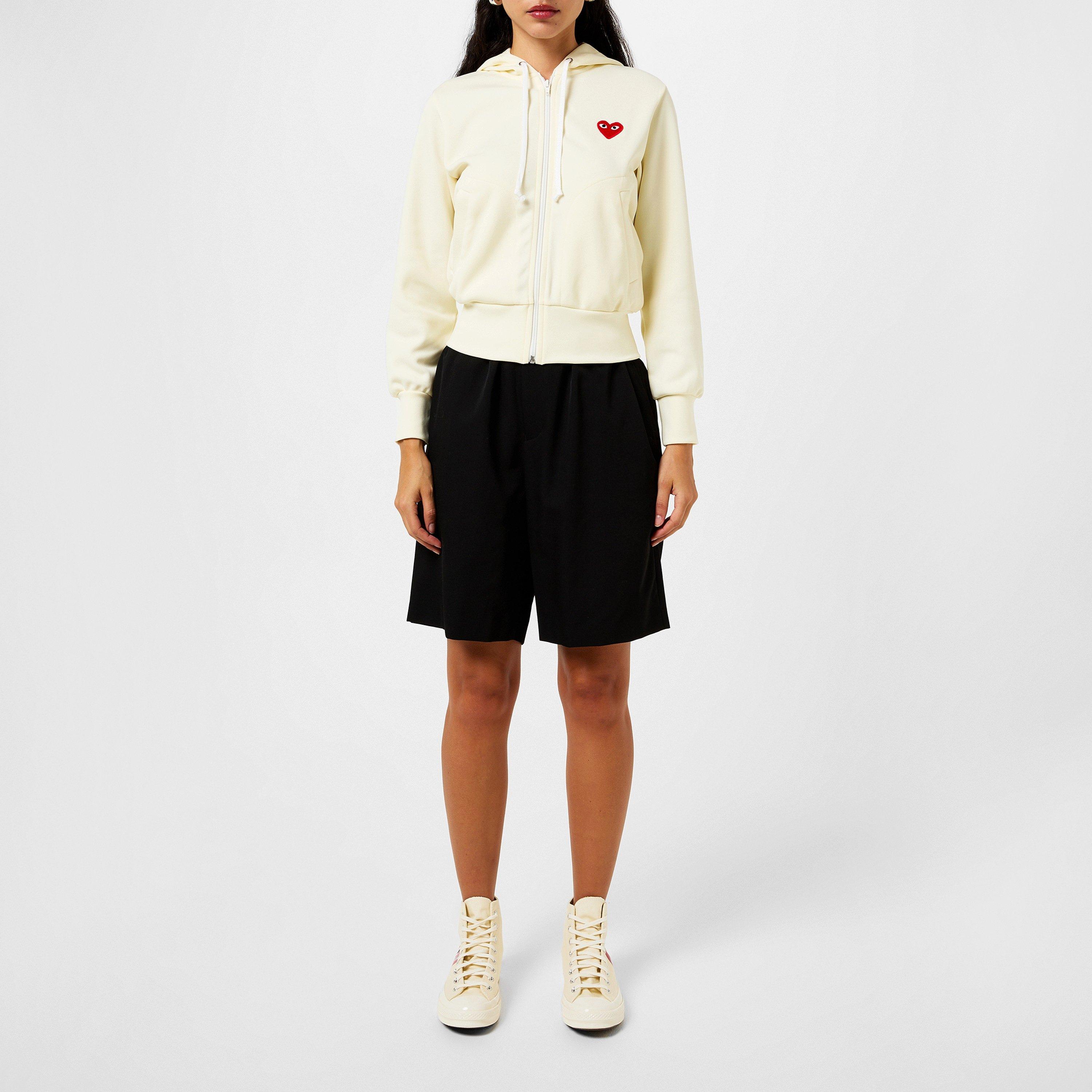 Ivory 3 - Comme des Garcons PLAY - Heart Hoodie - 4