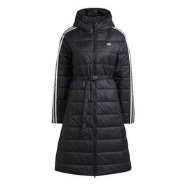 adidas Hooded Premium Long Slim Jacket Womens