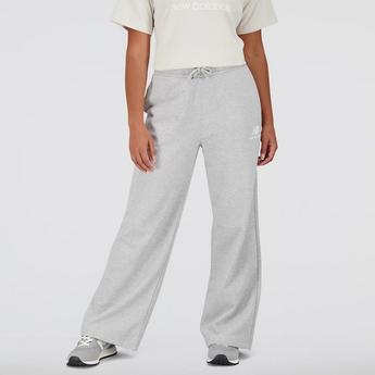 New Balance Stacked Logo Womens French Terry Wide Legged Sweatpants