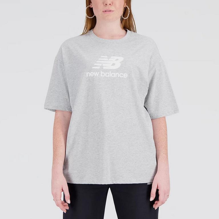 New Balance | Essentials Stacked Logo Womens Oversized T Shirt | Oversized  T-Shirts | Sports Direct MY