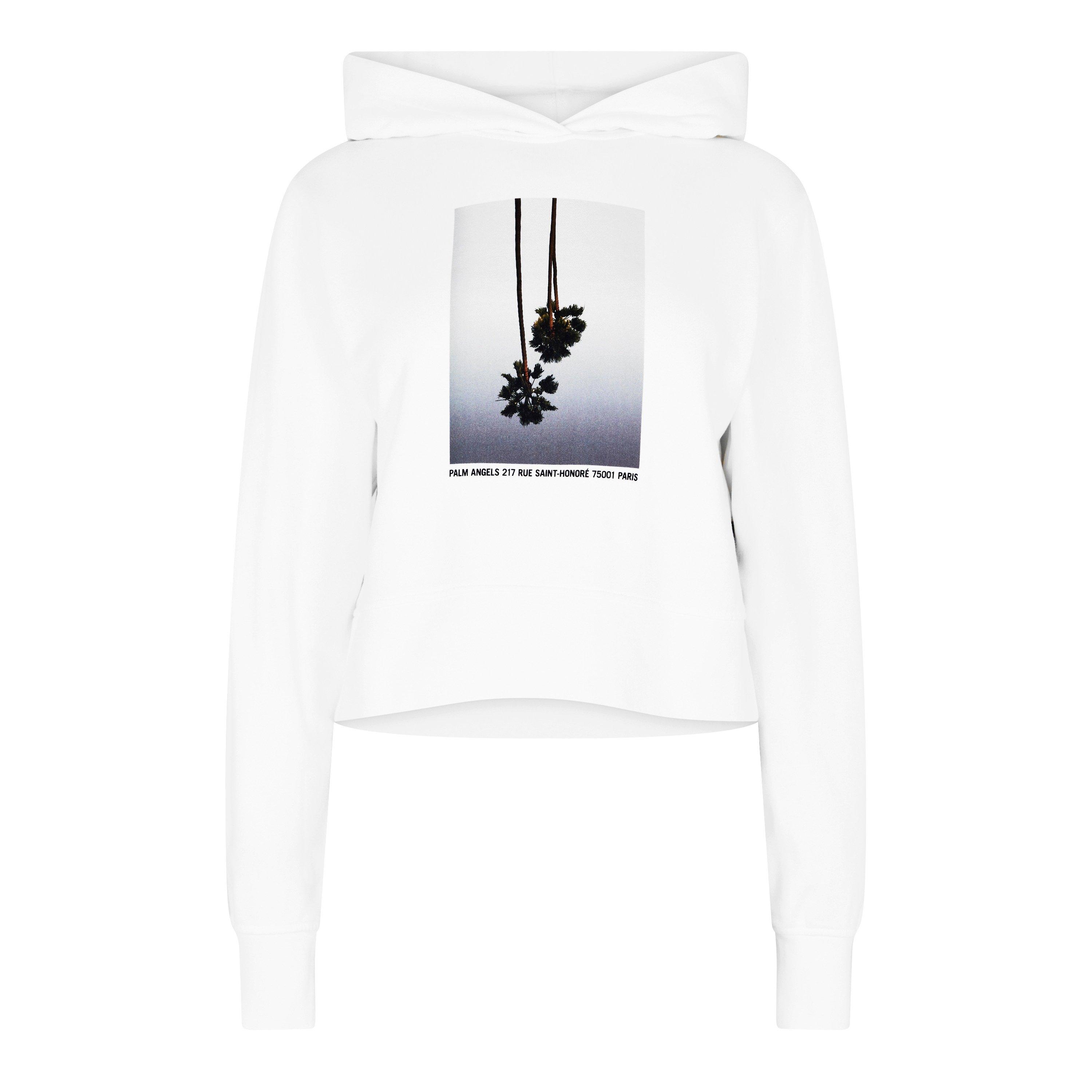 Wht/Gry 0305 - Palm Angels - Mirage Fitted Hoodie - 5