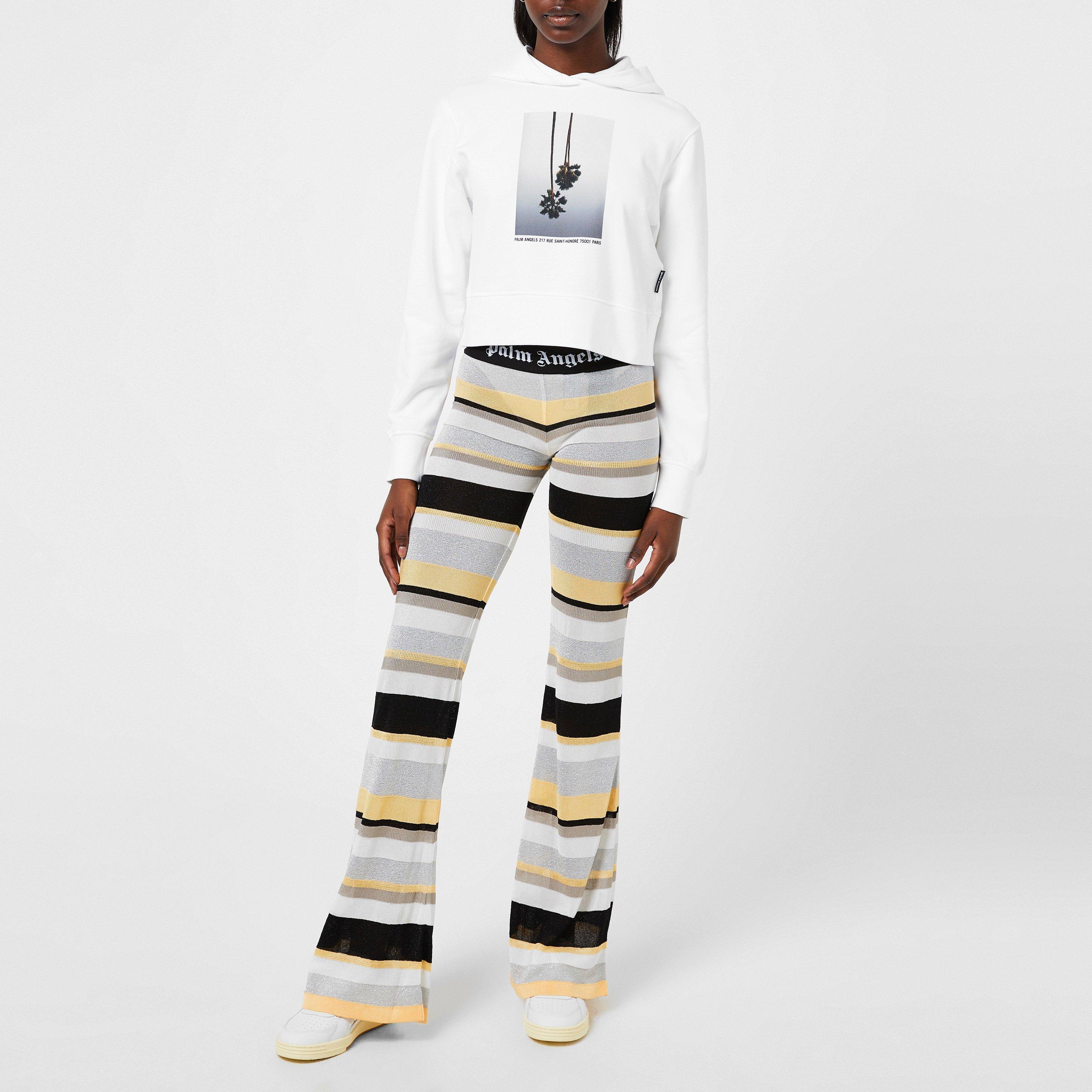 Wht/Gry 0305 - Palm Angels - Mirage Fitted Hoodie - 4