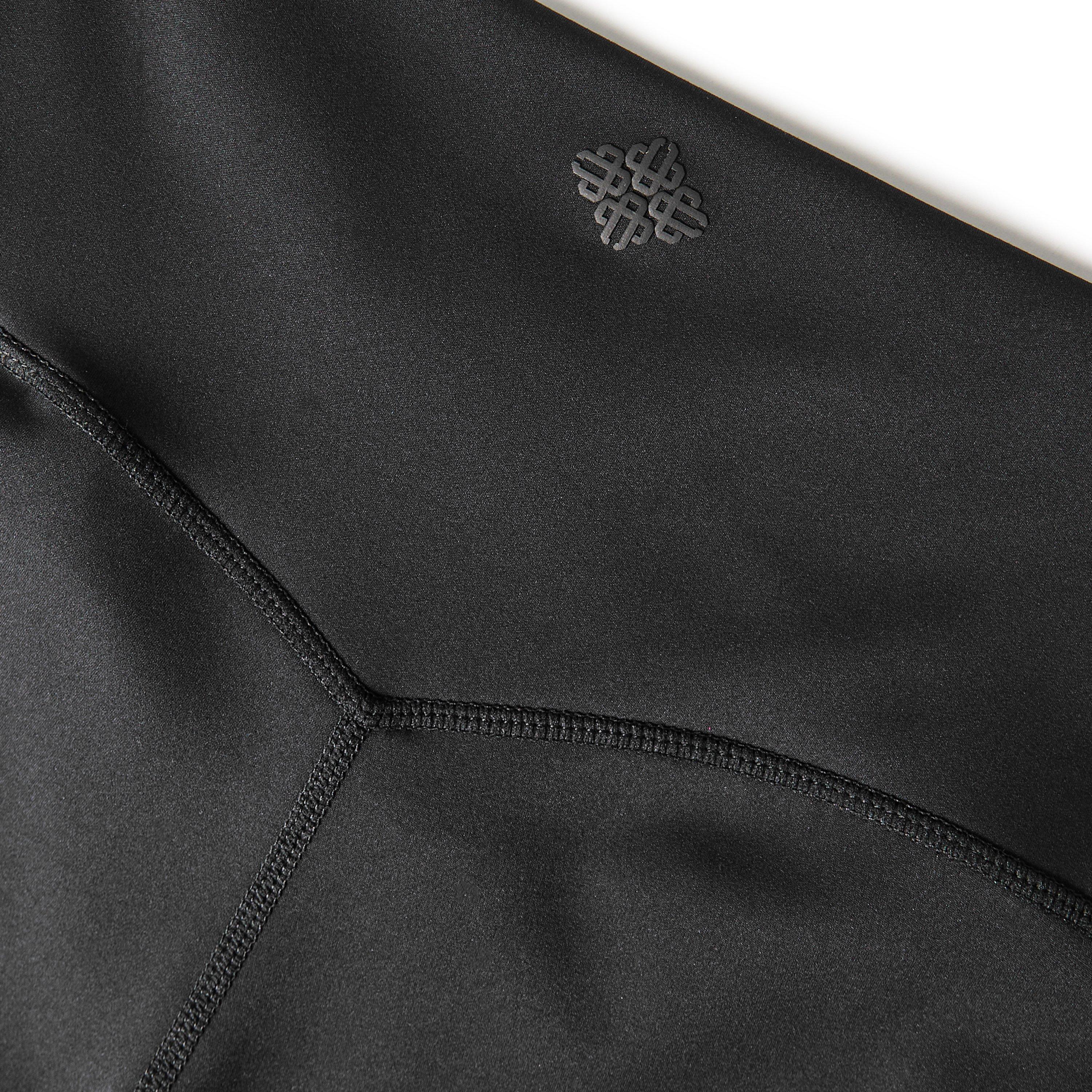 Black - The Couture Club - Womens Sculpting Stretch Crossover Leggings - 5