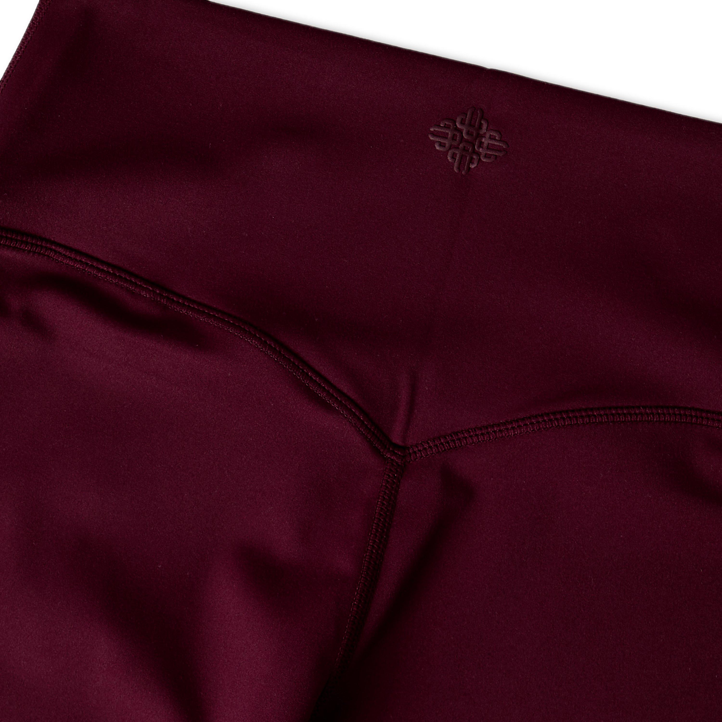 Deep Red - The Couture Club - Womens Sculpting Stretch Emblem Leggings - 5