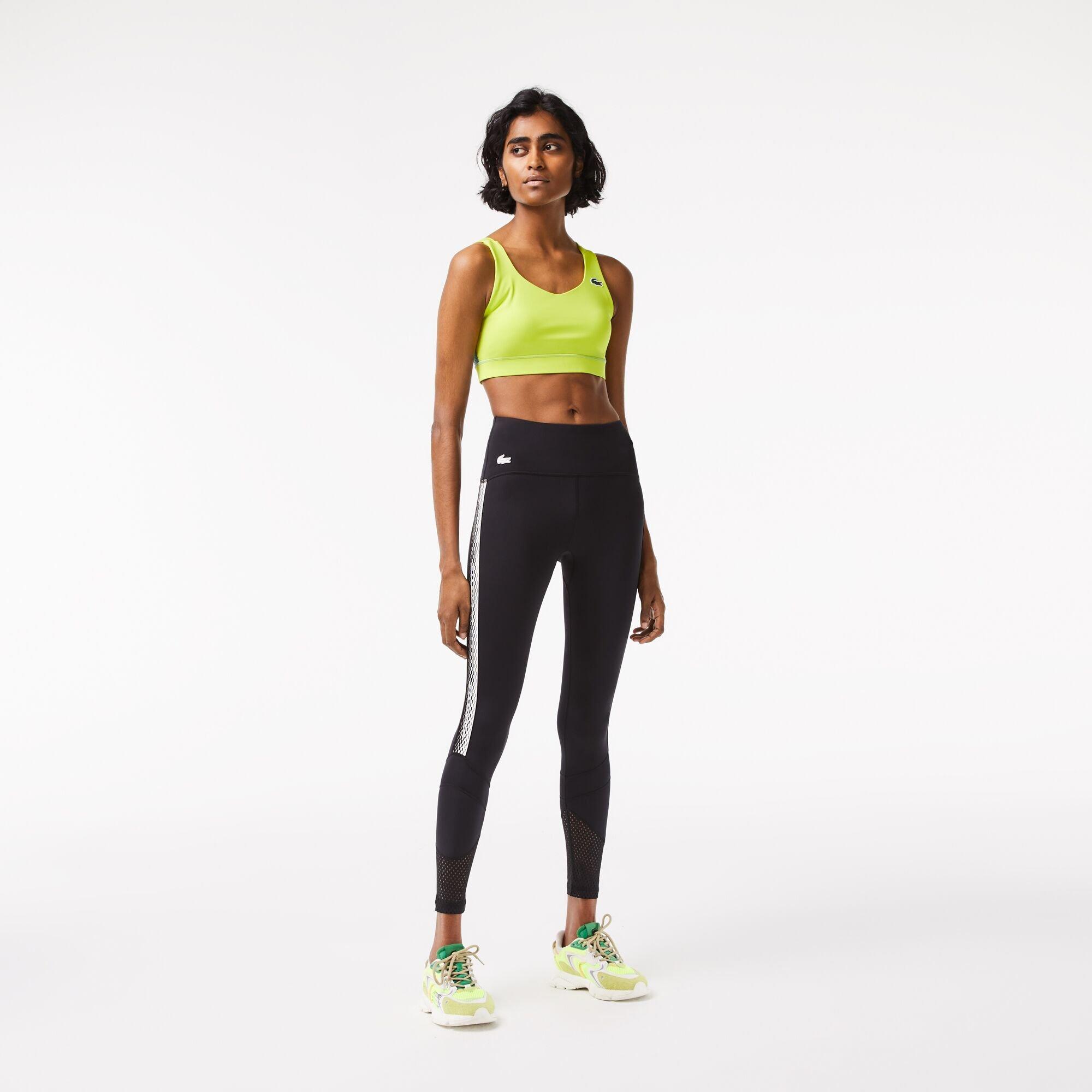 Lacoste Women's Logo Stripe Leggings - Black - 8 (36)