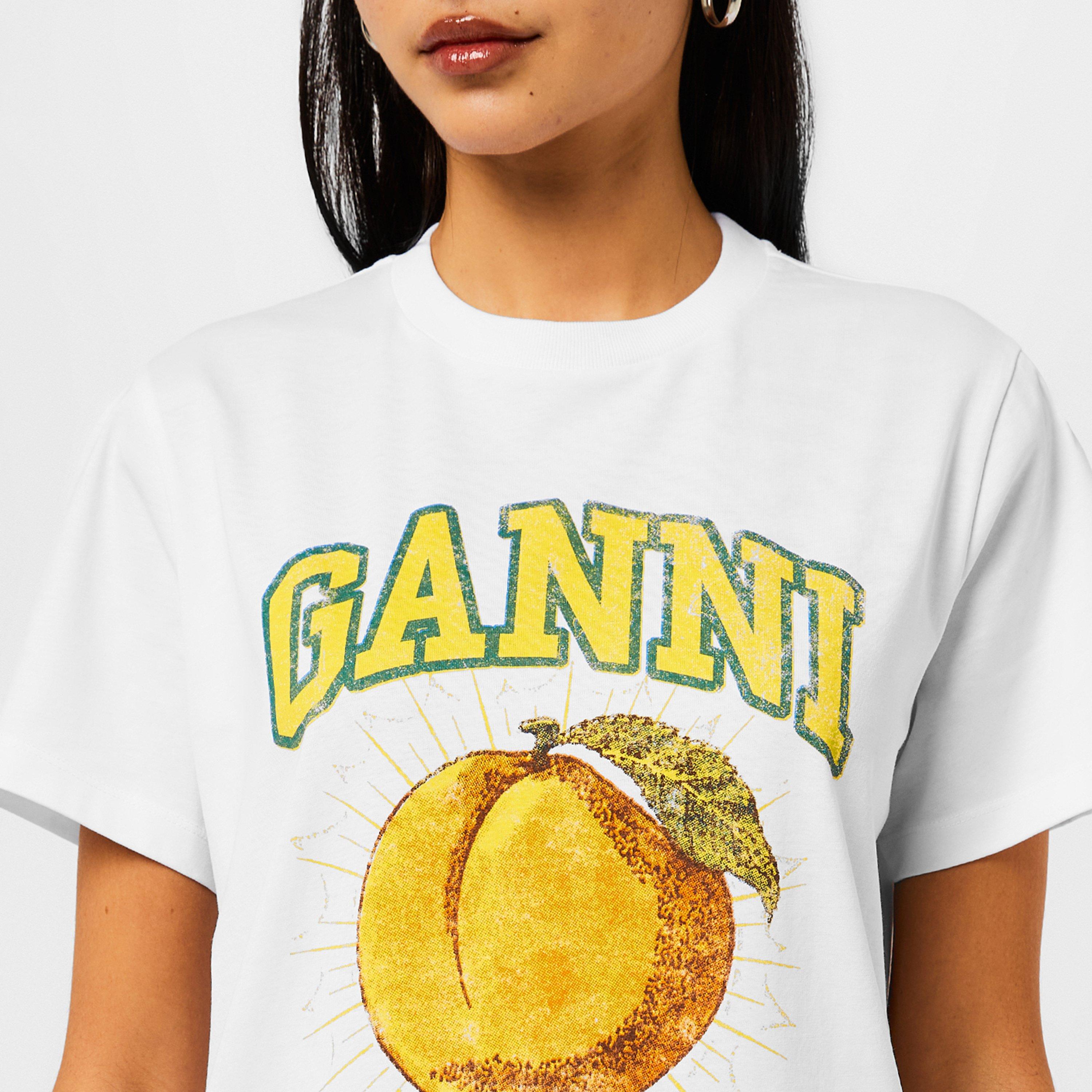 Peach - Ganni - Graphic T-Shirt - 5