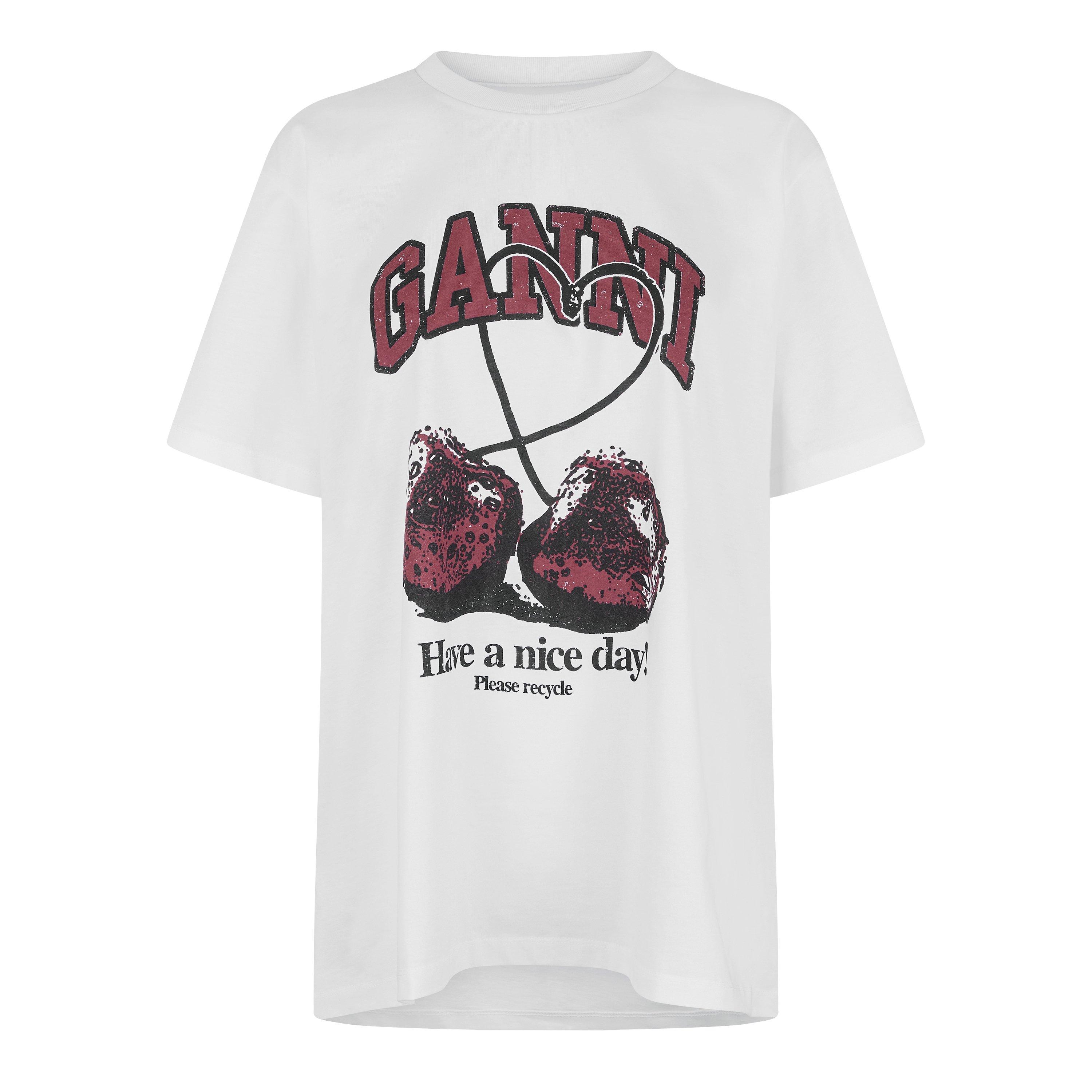 Cherry1 - Ganni - Womens Graphic T-Shirt - 7