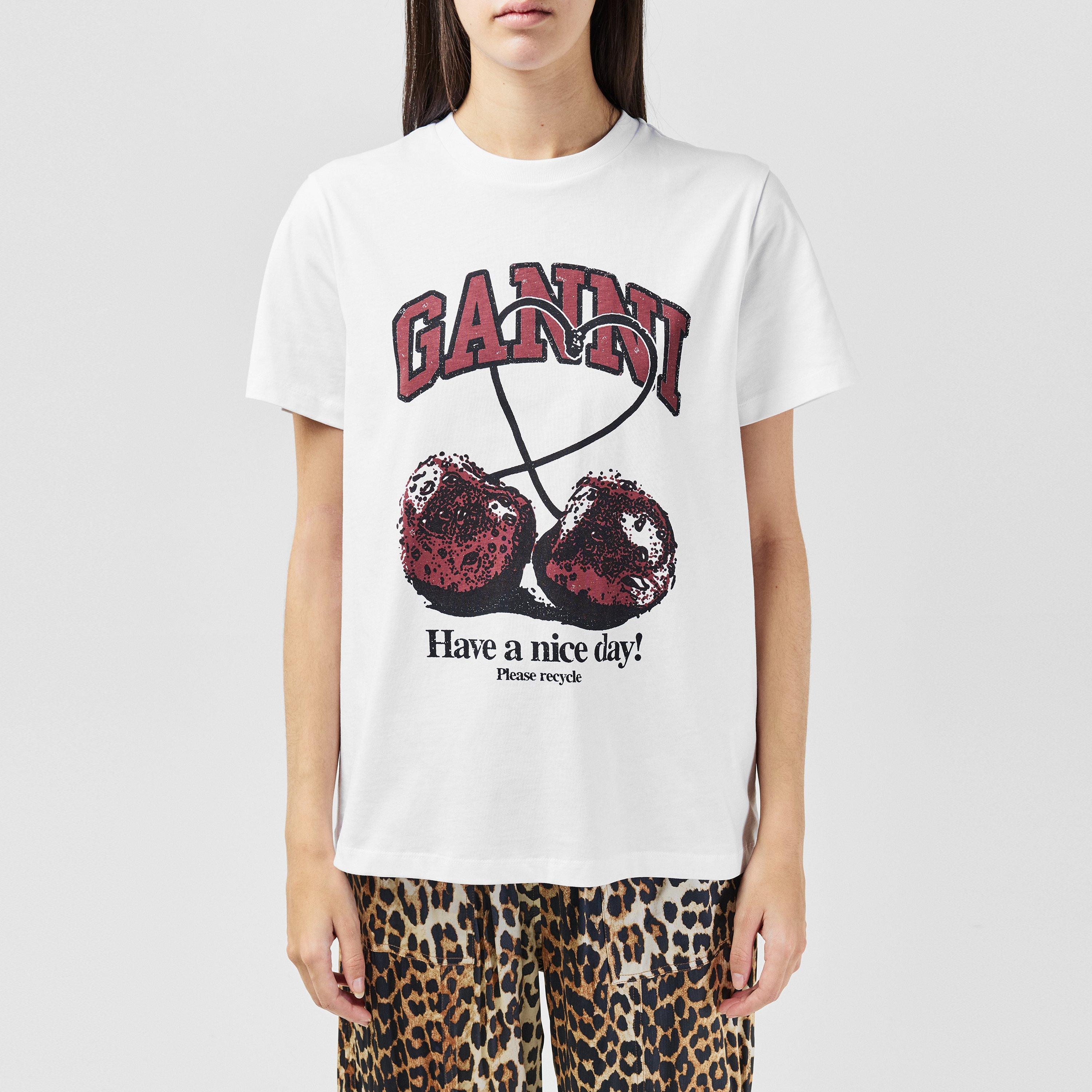 Cherry1 - Ganni - Womens Graphic T-Shirt - 3