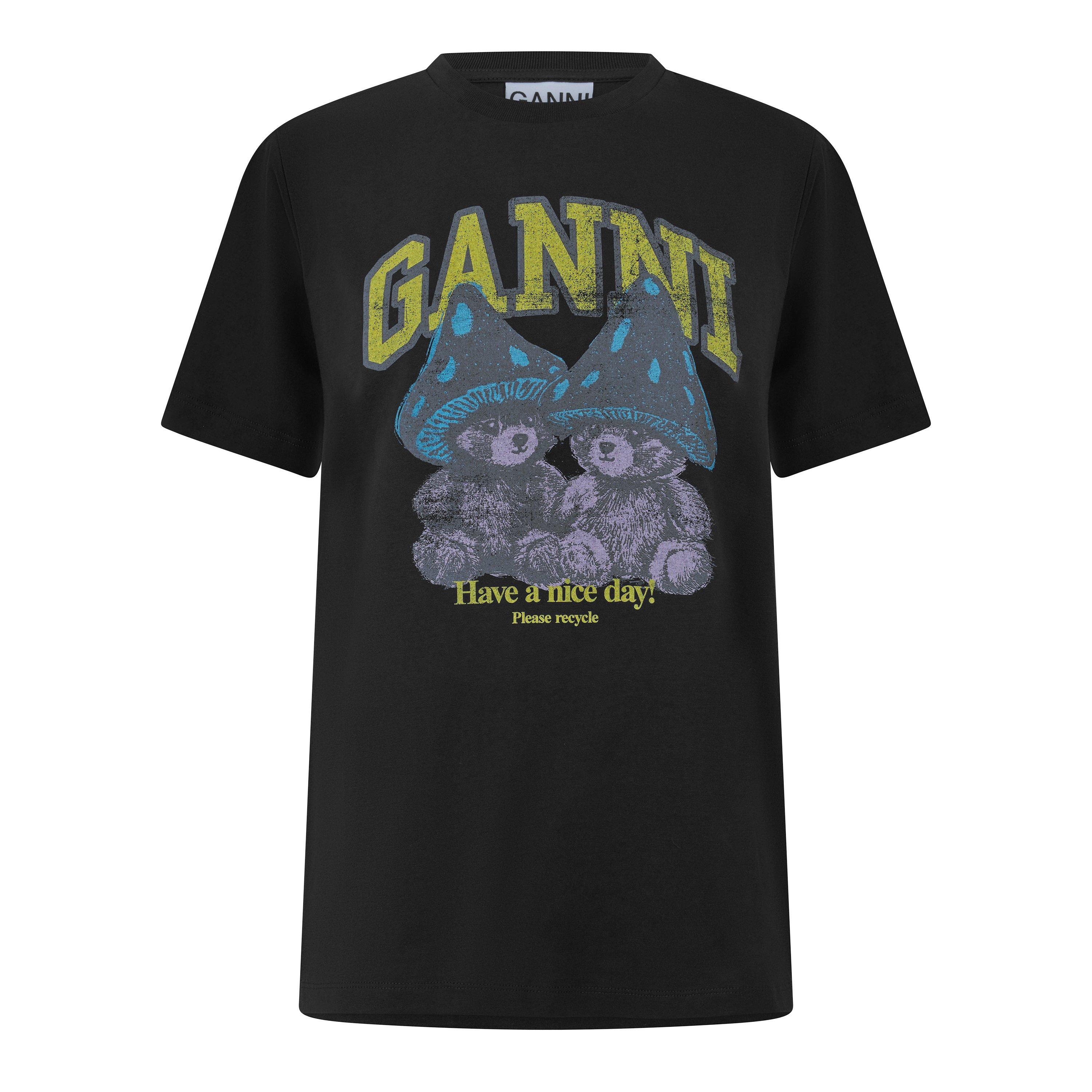 Ganni Womens Graphic T-Shirt