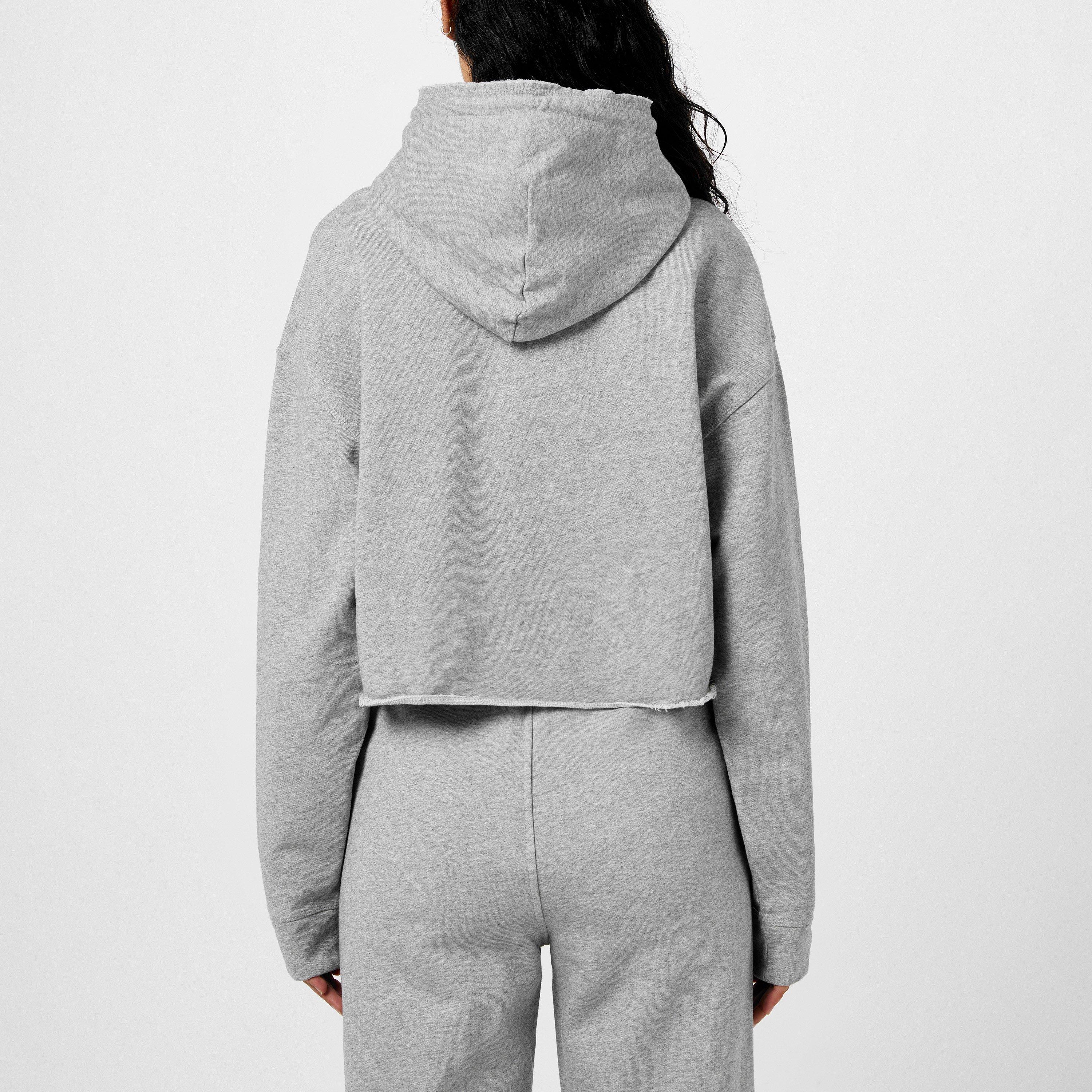 Paloma Melange - Ganni - Women's Cropped Hoodie - 3