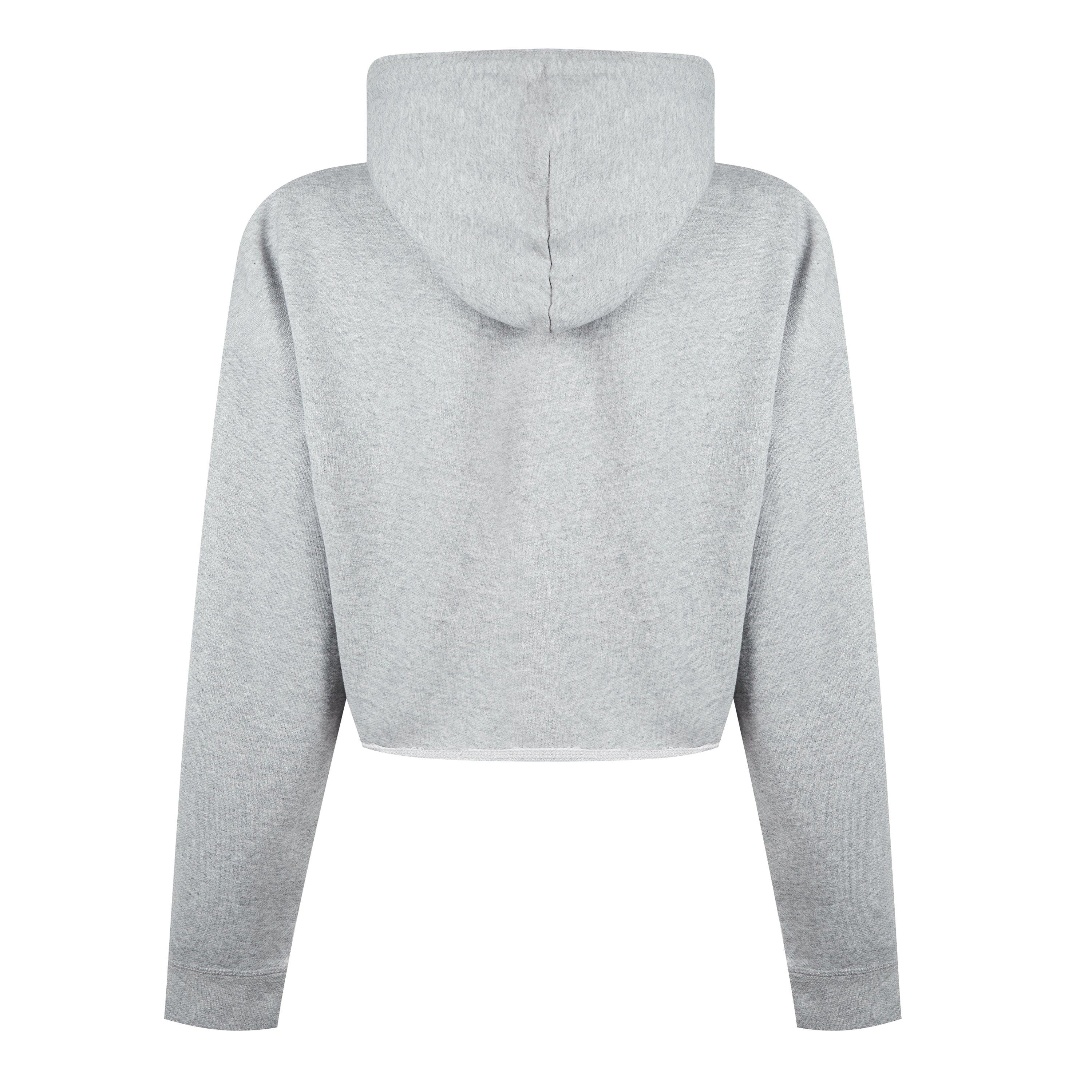 Paloma Melange - Ganni - Women's Cropped Hoodie - 5
