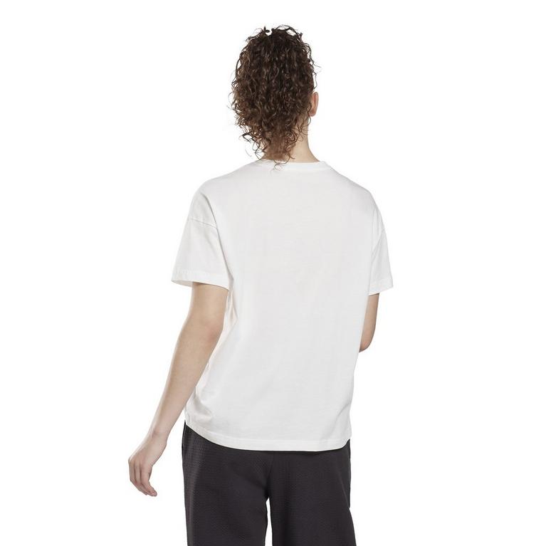 Blanc - Reebok - Brand T-Shirt Womens - 4