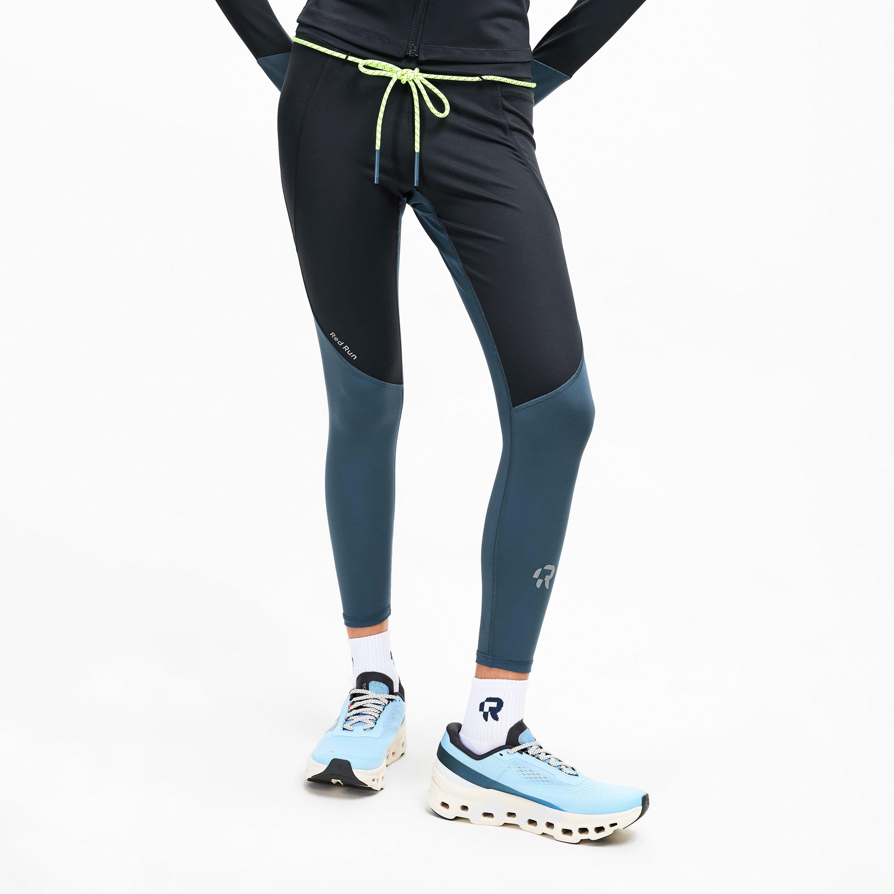 Charcoal - Red Run - Womens Perky Leggings - 3