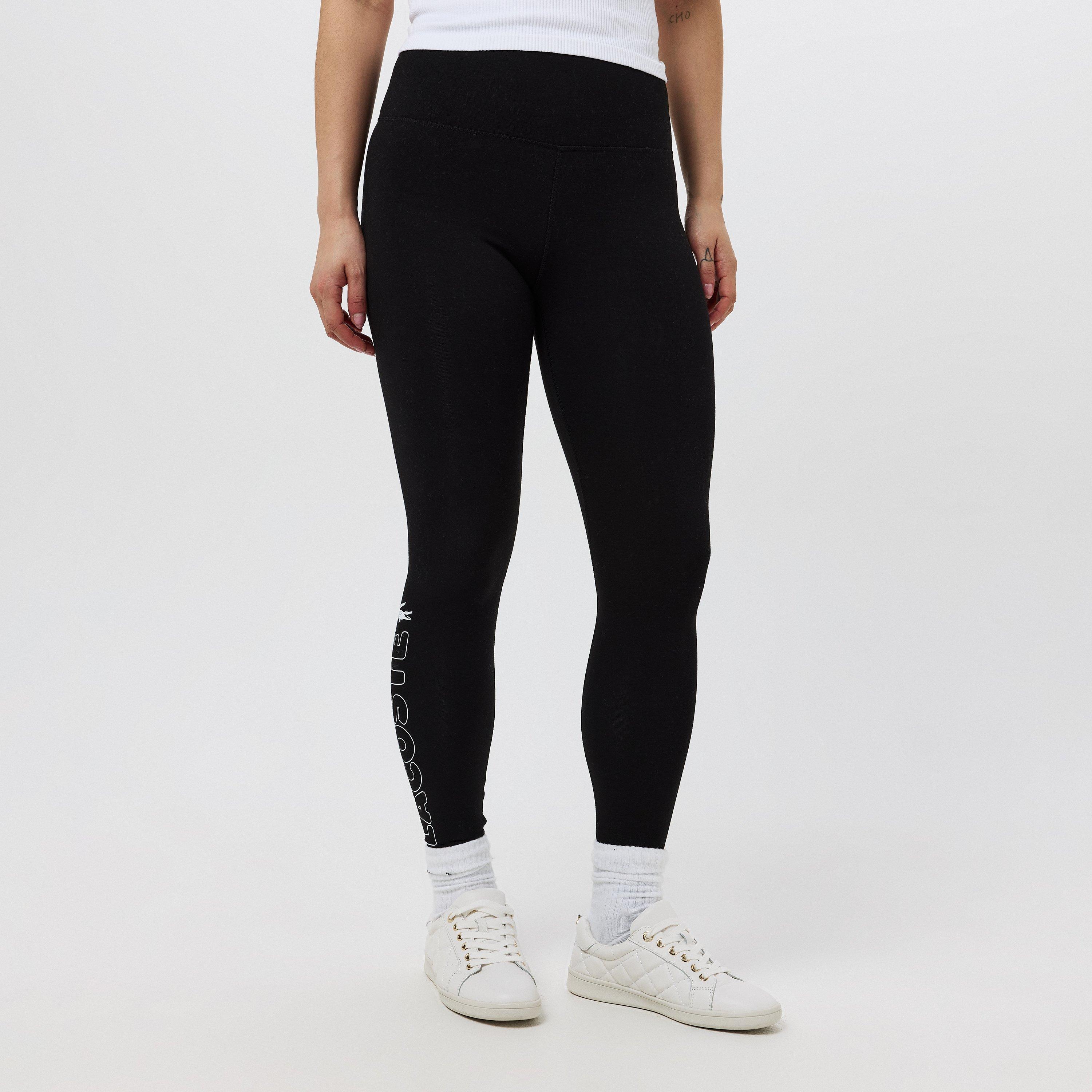 Black - Lacoste - Women's Logo Leggings - 3