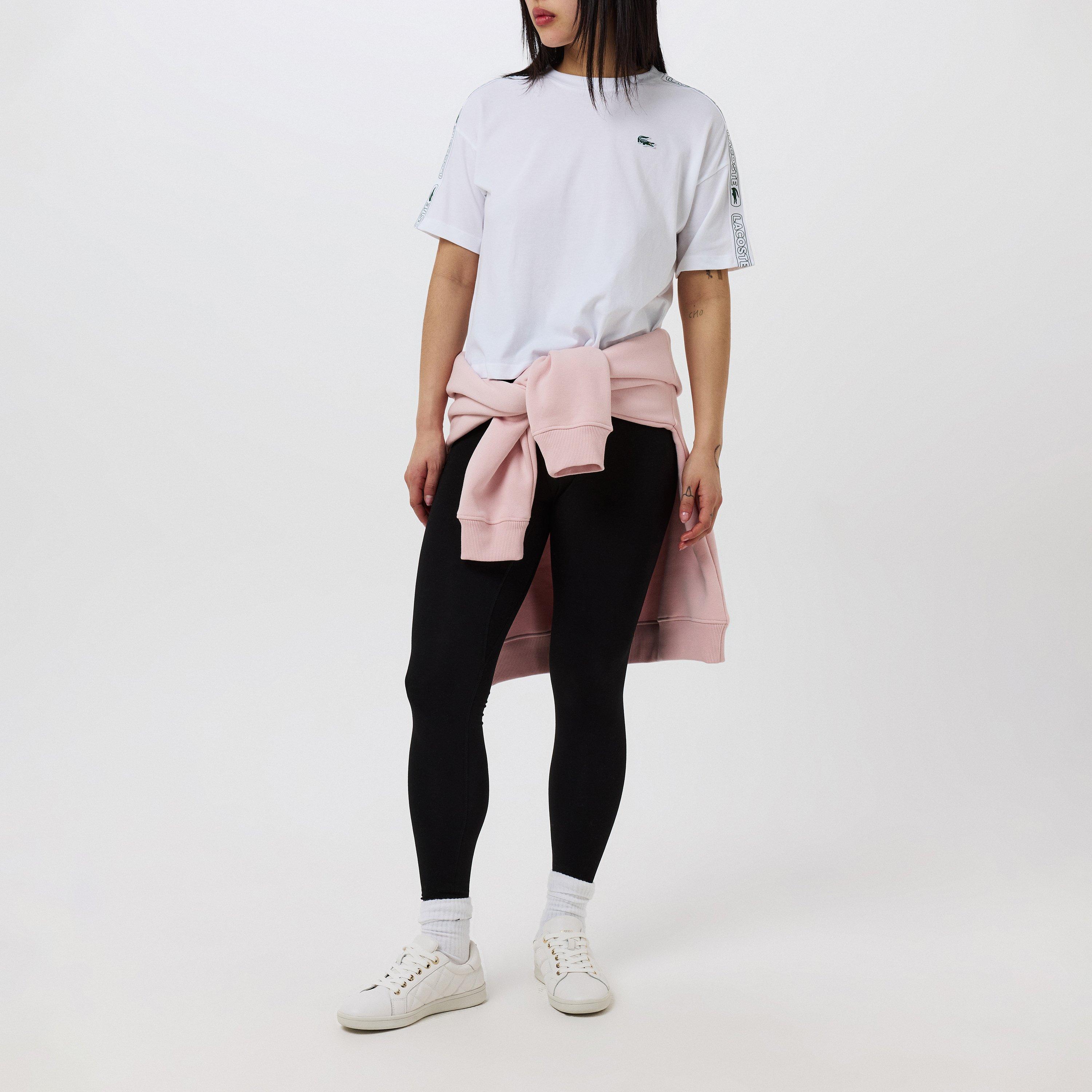 Black - Lacoste - Women's Logo Leggings - 6