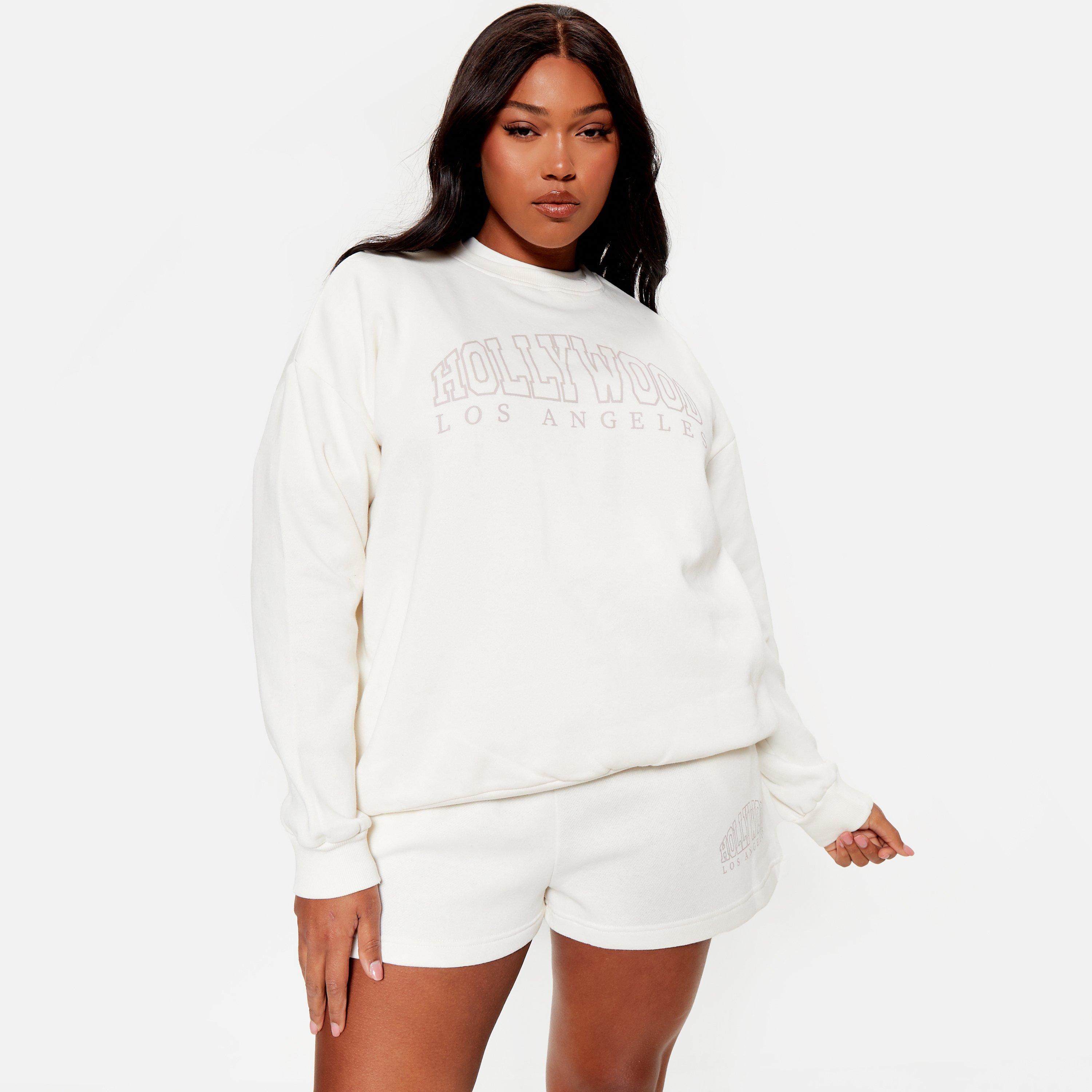 CREME - I Saw It First - ISAWITFIRST Hollywood Graphic Sweatshirt Co-Ord - 8