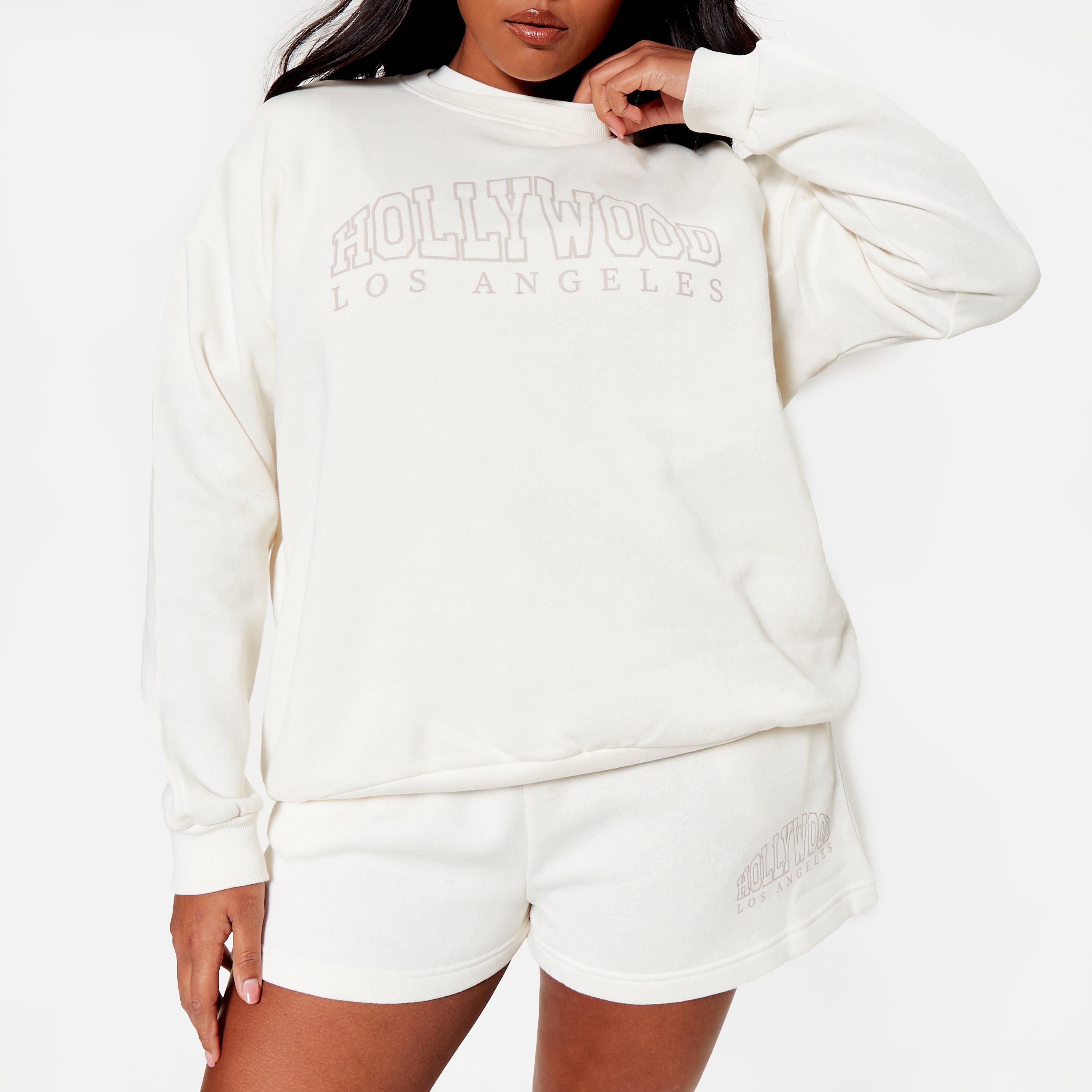 CREME - I Saw It First - ISAWITFIRST Hollywood Graphic Sweatshirt Co-Ord - 9