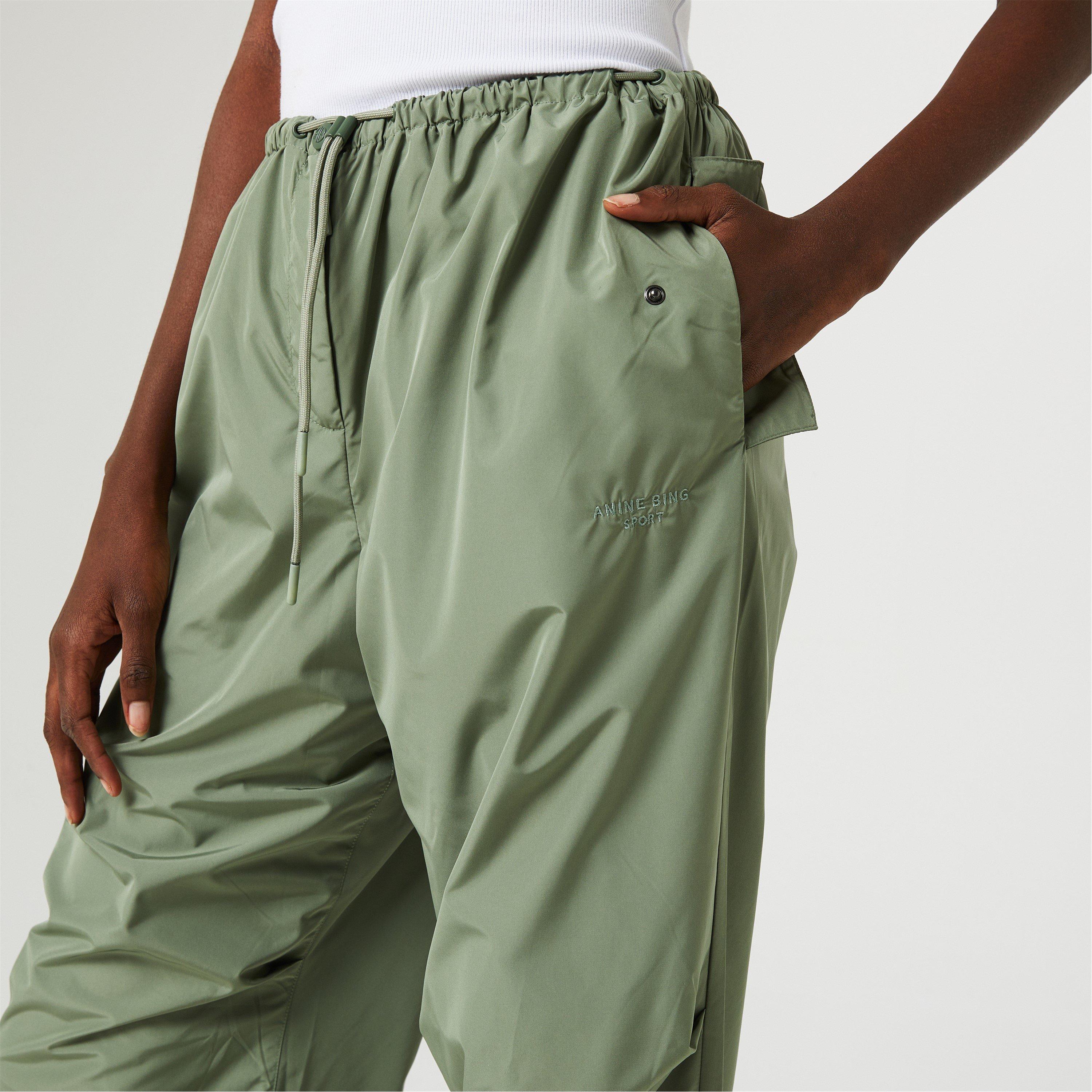 Green - Anine Bing - Reid Parachute Pants - 4