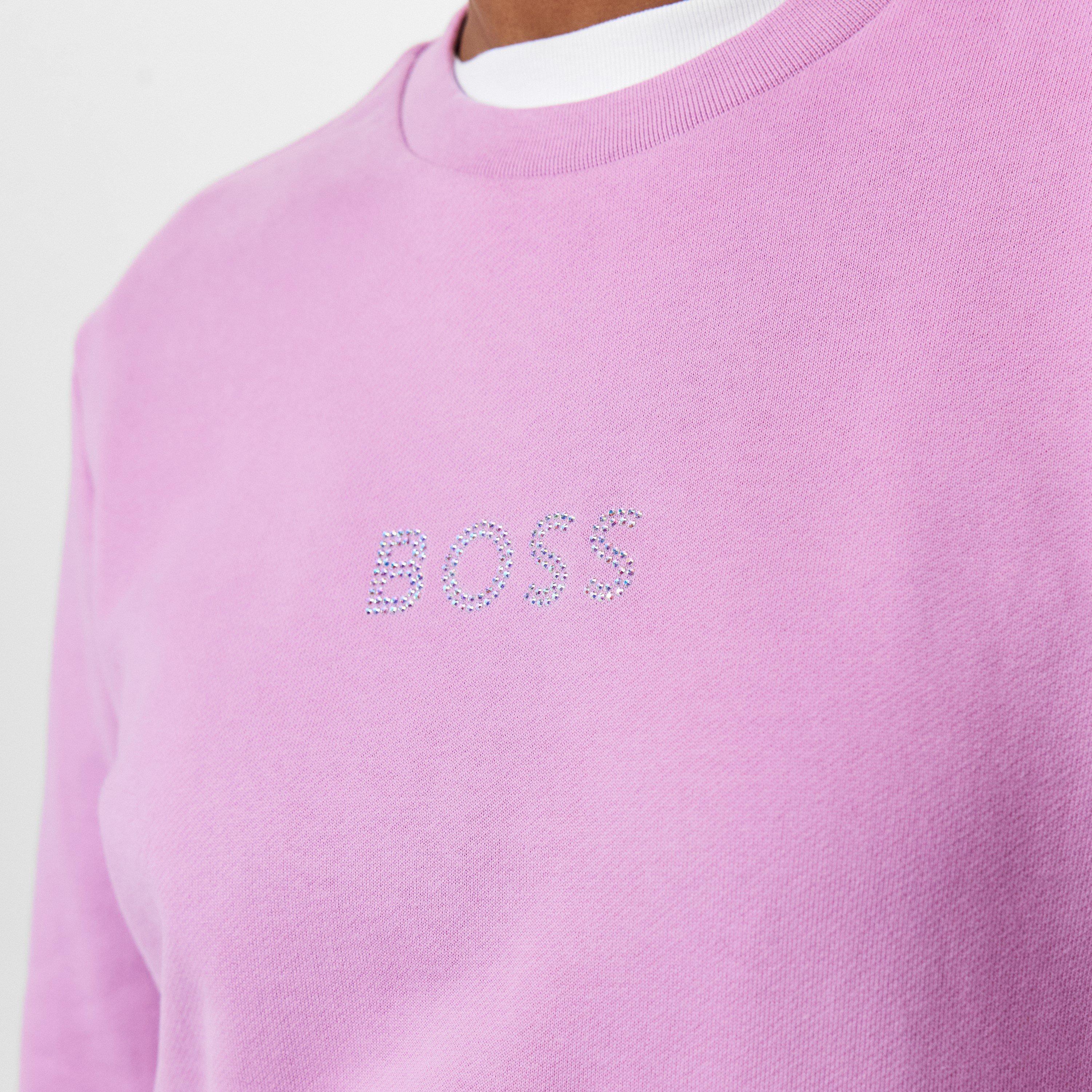 Light Pink 680 - Boss - Women's Ela Shiny Crew Sweater - 5