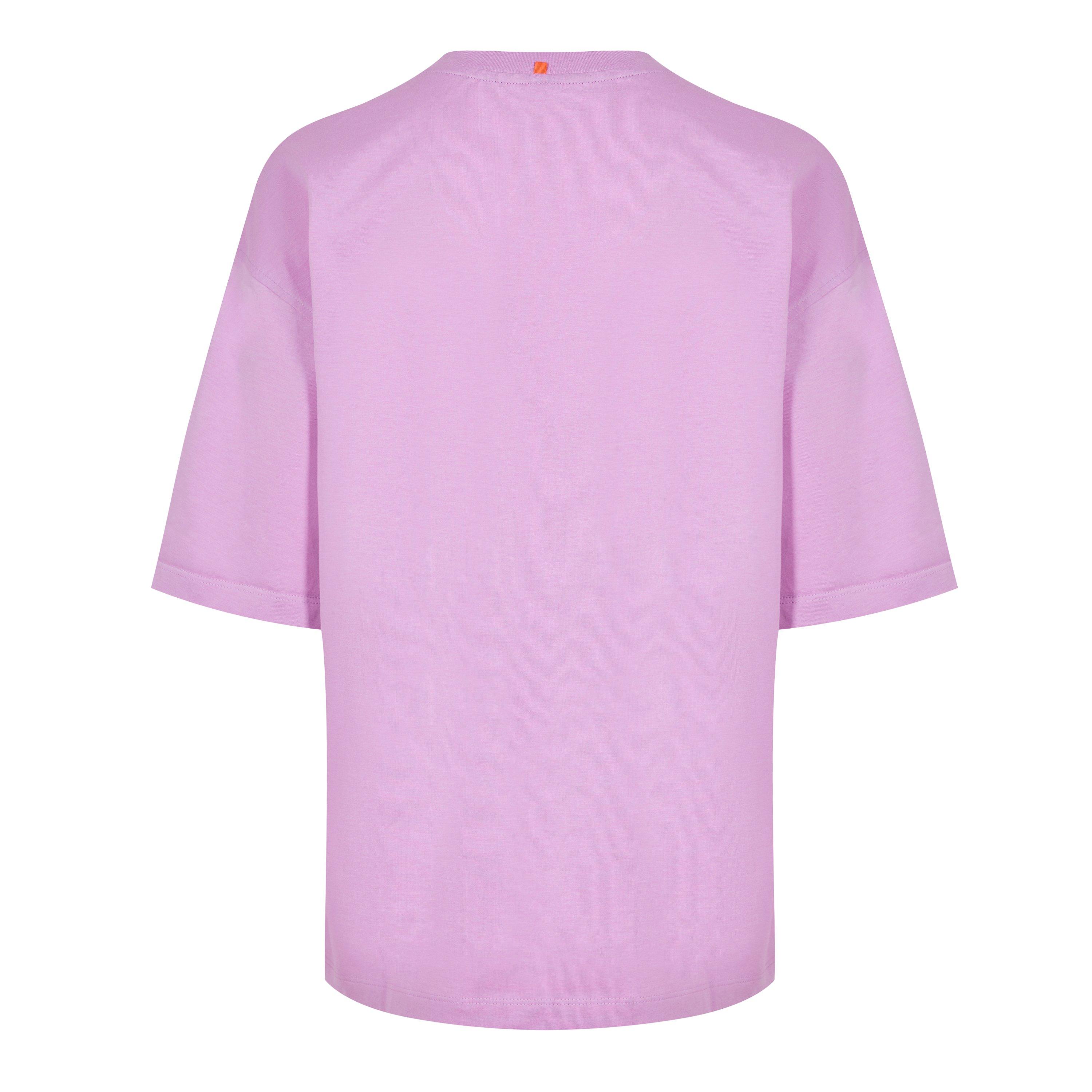 Light Pink 680 - Boss - Women's Shiny Logo T-Shirt with Centre Logo - 2