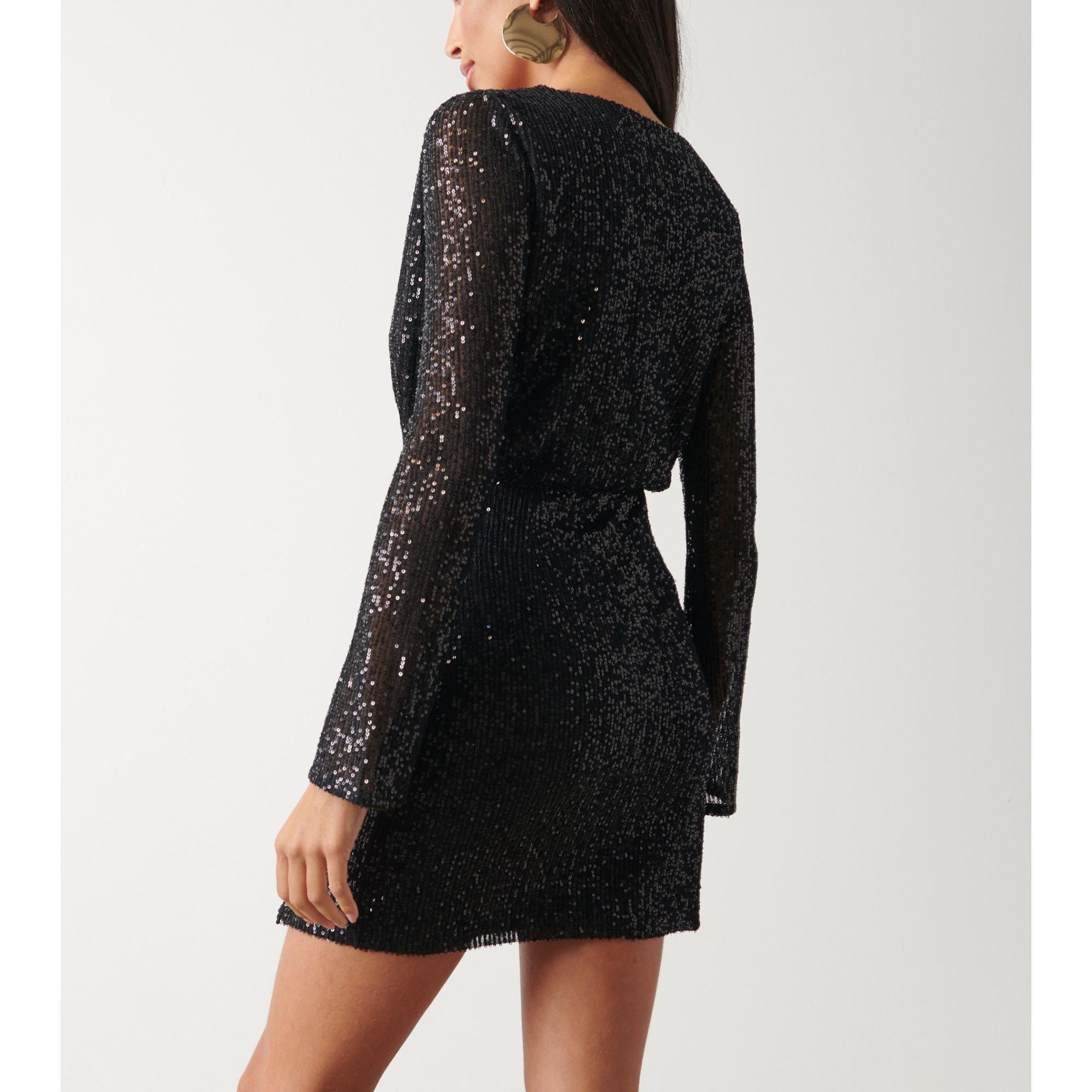 Schwarz - Pretty Lavish - Dulcie Sequin Mini Dress - 3