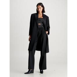 Calvin Klein Tuxedo Satin Coat