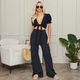 ISAWITFIRST Textured Wide Leg Trousers Co-Ord