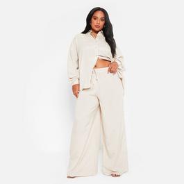 I Saw It First ISAWITFIRST Linen Wide Leg Trousers Co-Ord