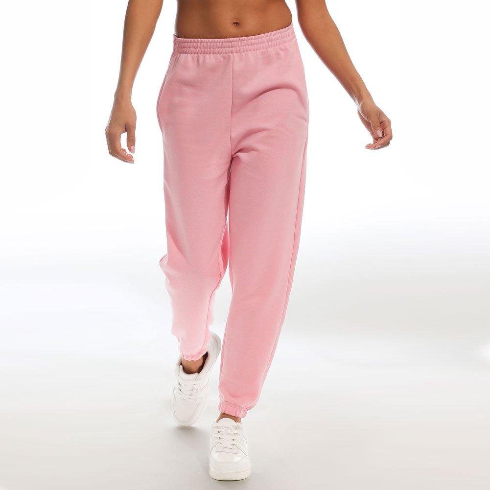 Pink - Light and Shade - LightandShade High Waist Cuffed Joggers Ladies - 3