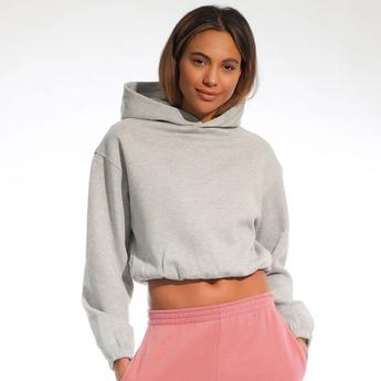 Light and Shade LightandShade Cropped Hooded Top Ladies