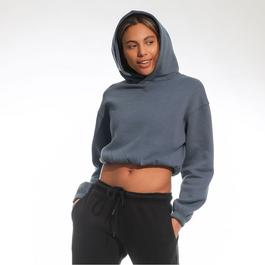 Light and Shade LightandShade Cropped Hooded Top Ladies