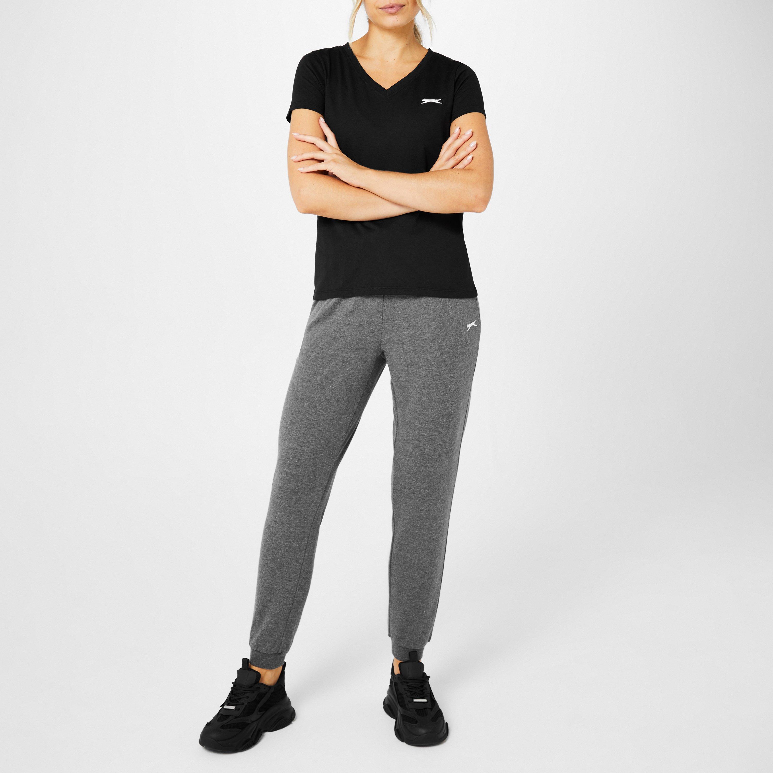 Black - Slazenger - Ladies V Neck Tee Shirt - 2